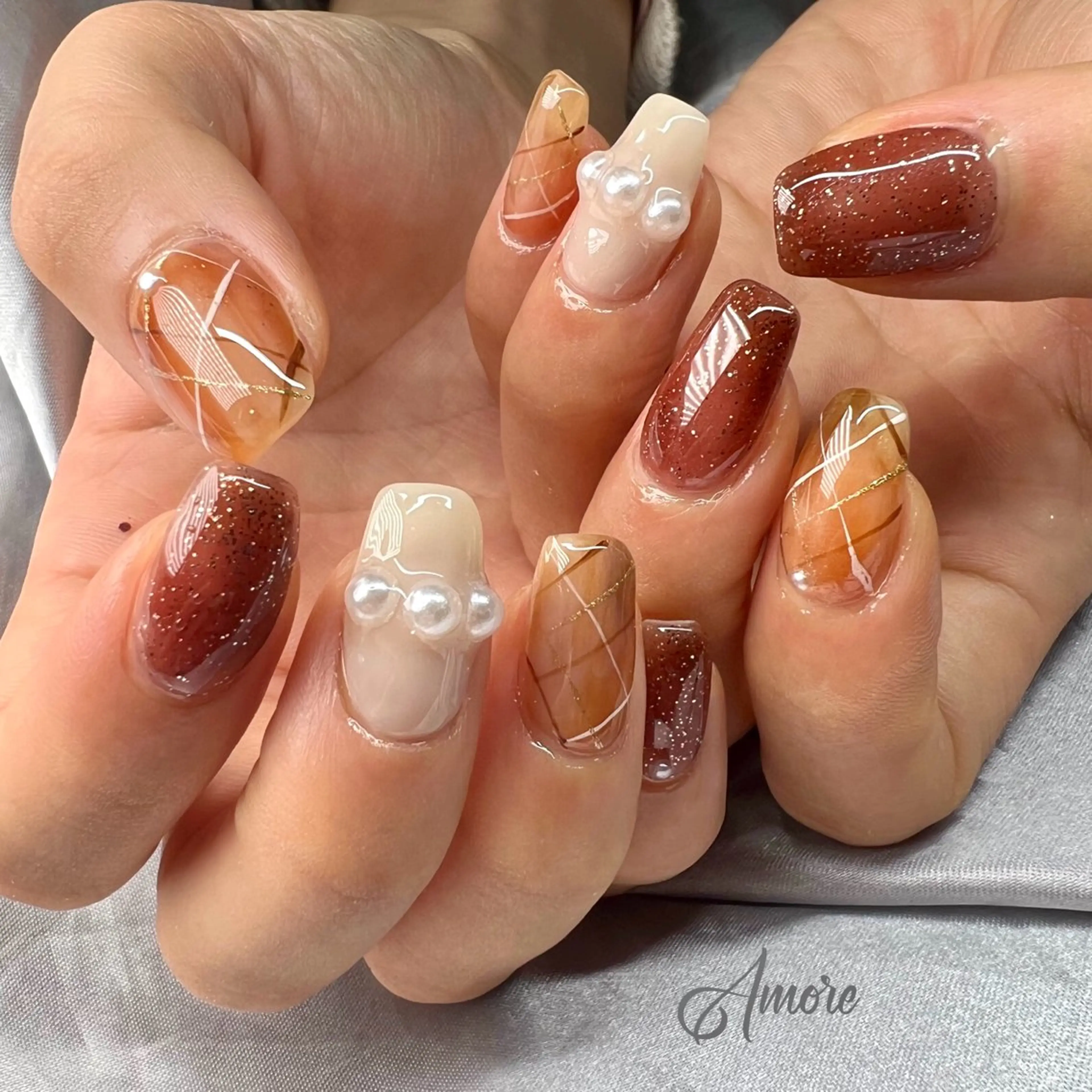 ネイル ジェルネイル 韓国ネイル パラジェル You kyehwaのネイルデザイン