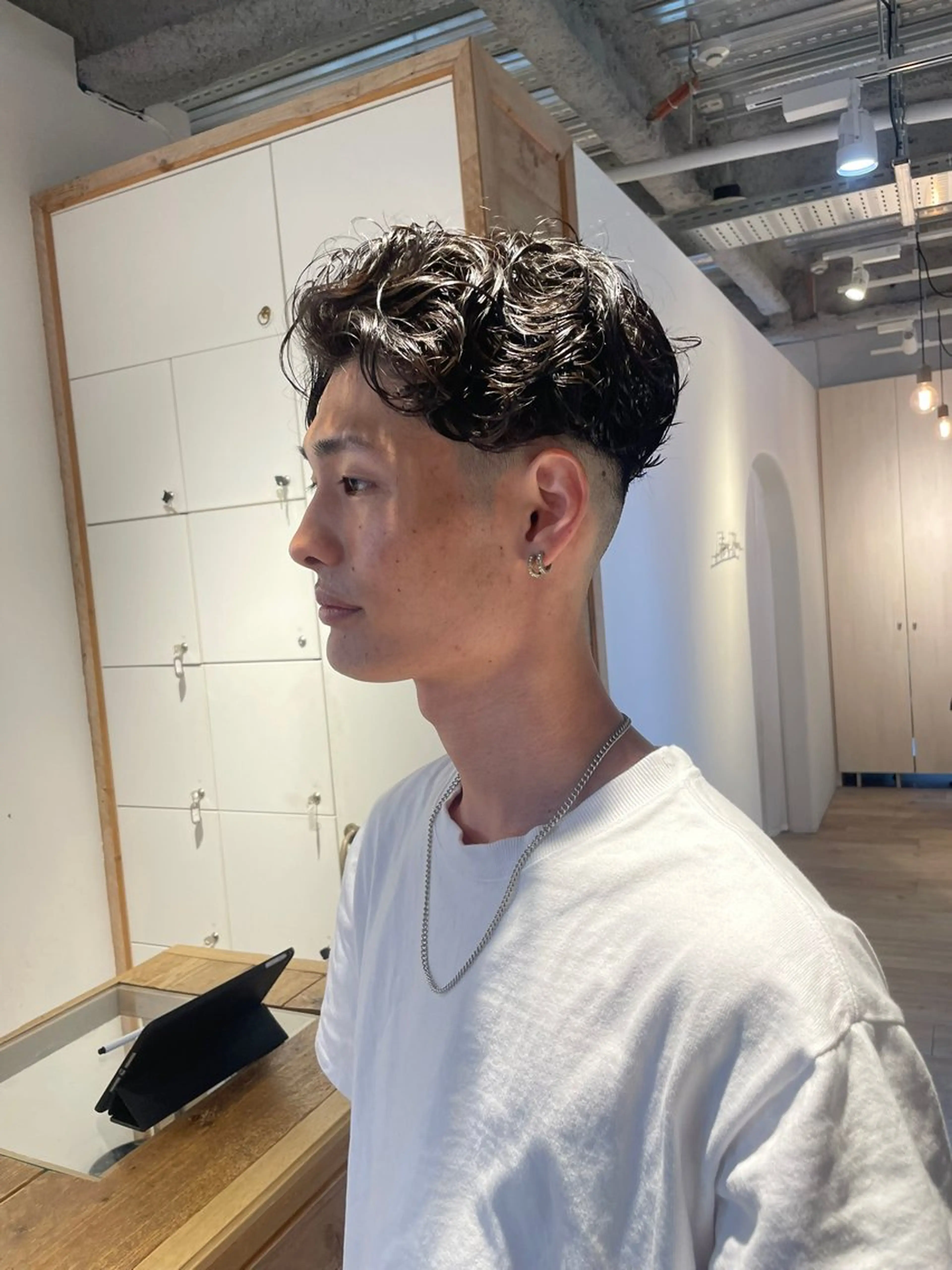 メンズパーマ➕カットバブルシャンプー🚹の写真