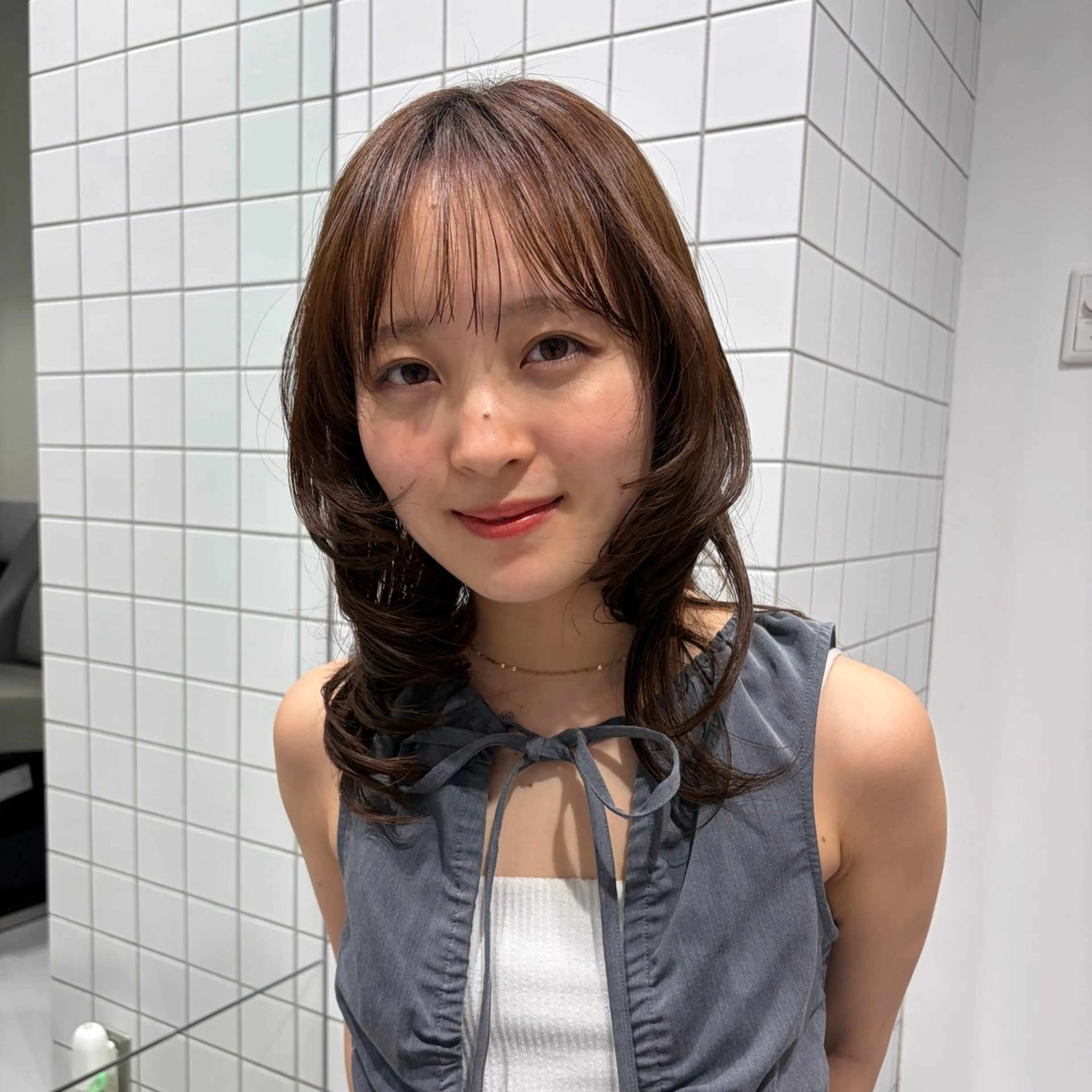 ミディアム カラー HARUHI 銀座 美容師౨ৎ⋆˚のヘアスタイル