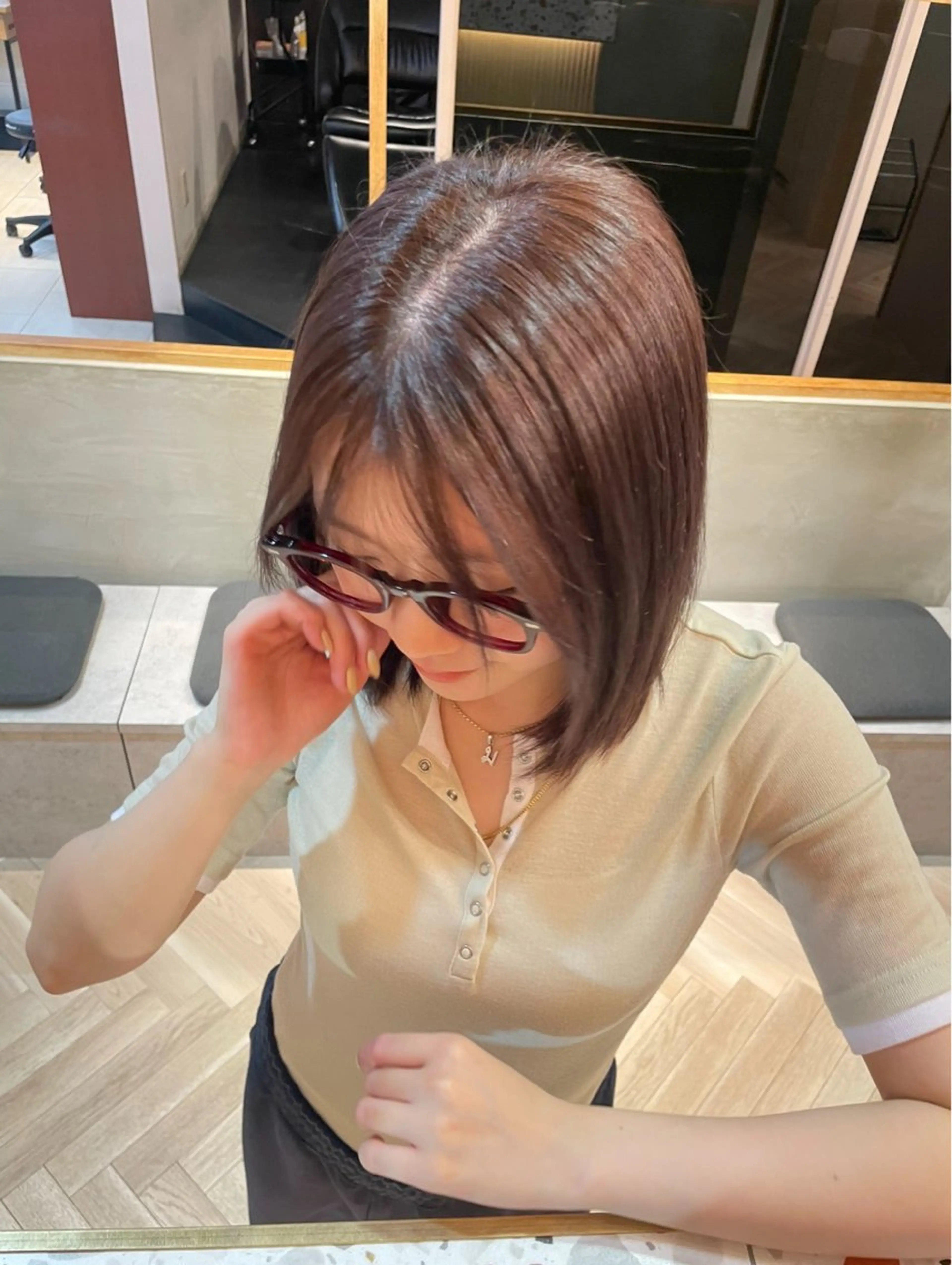 カラー ベージュカラー 透明感カラー ラベンダーカラー 自然と惹かれる🪷 艶カラー/茉優♩のヘアスタイル