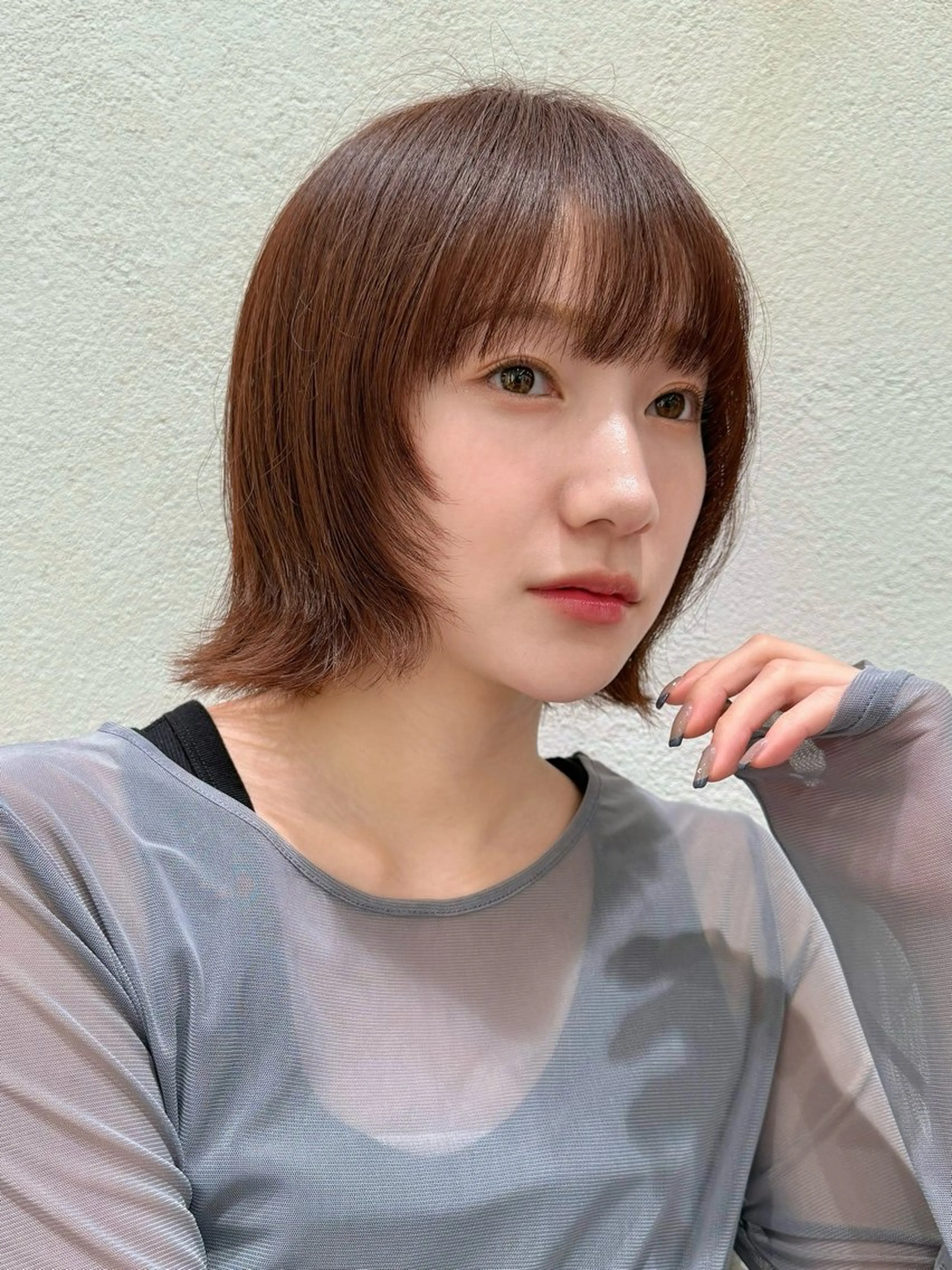 ミディアム 米澤 由衣のヘアスタイル