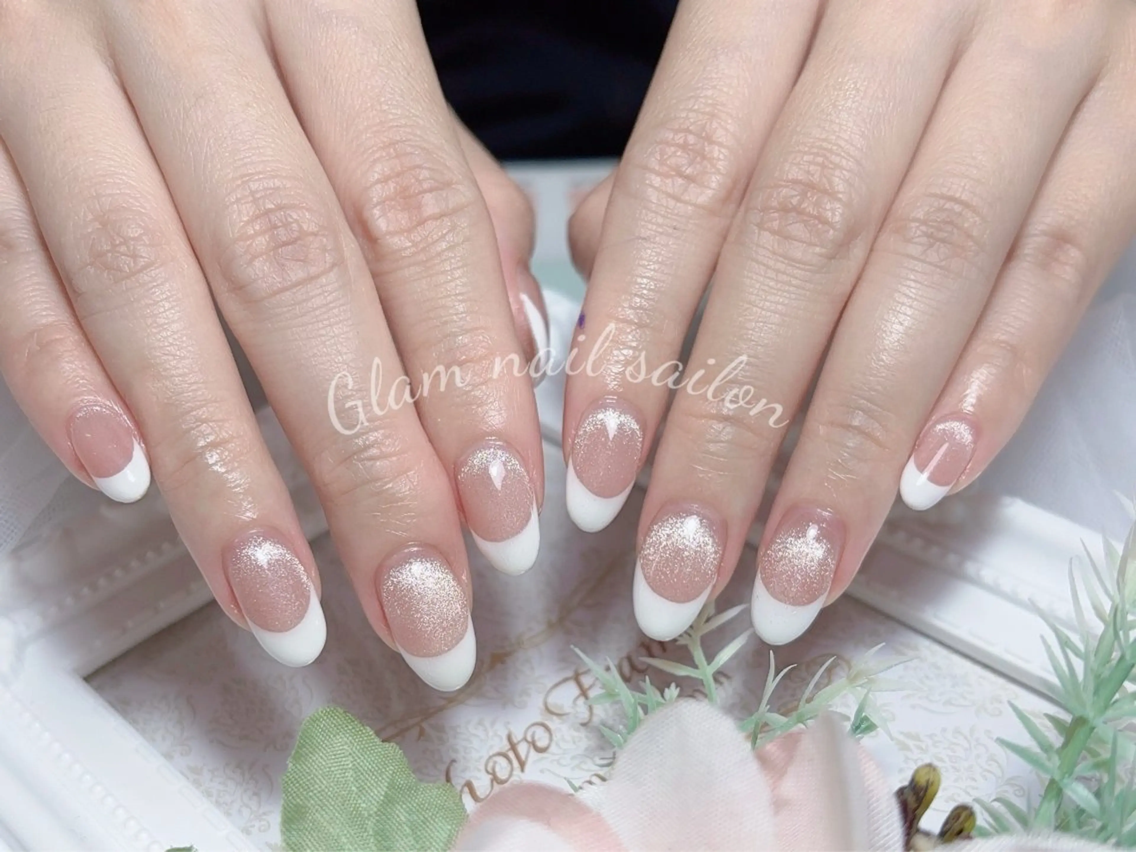 ネイル エツメ💅 長さだし🎀デザインのネイルデザイン