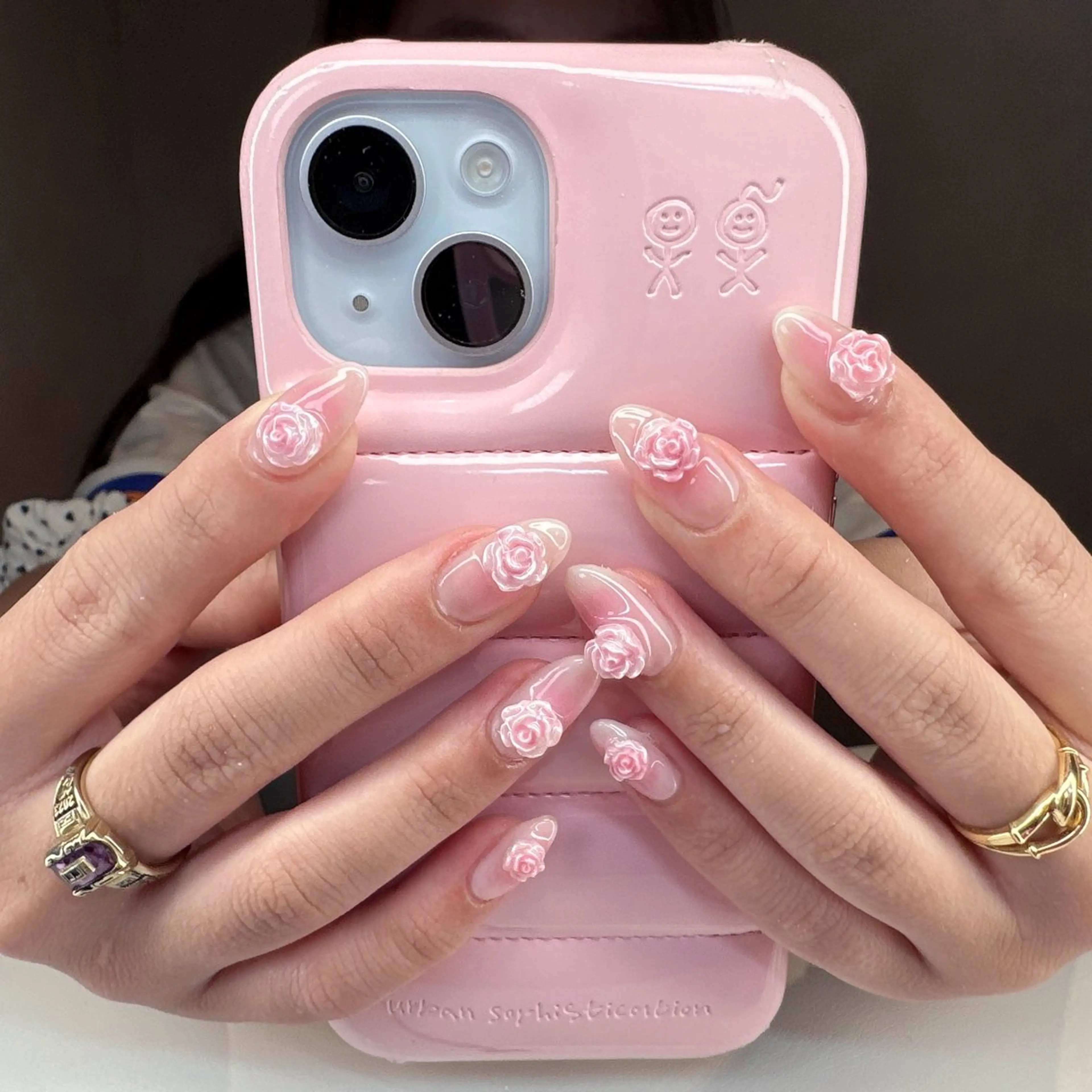 ネイル チークネイル ハンドネイル RIEKO🍒 ワンホン♡推しネイルのネイルデザイン