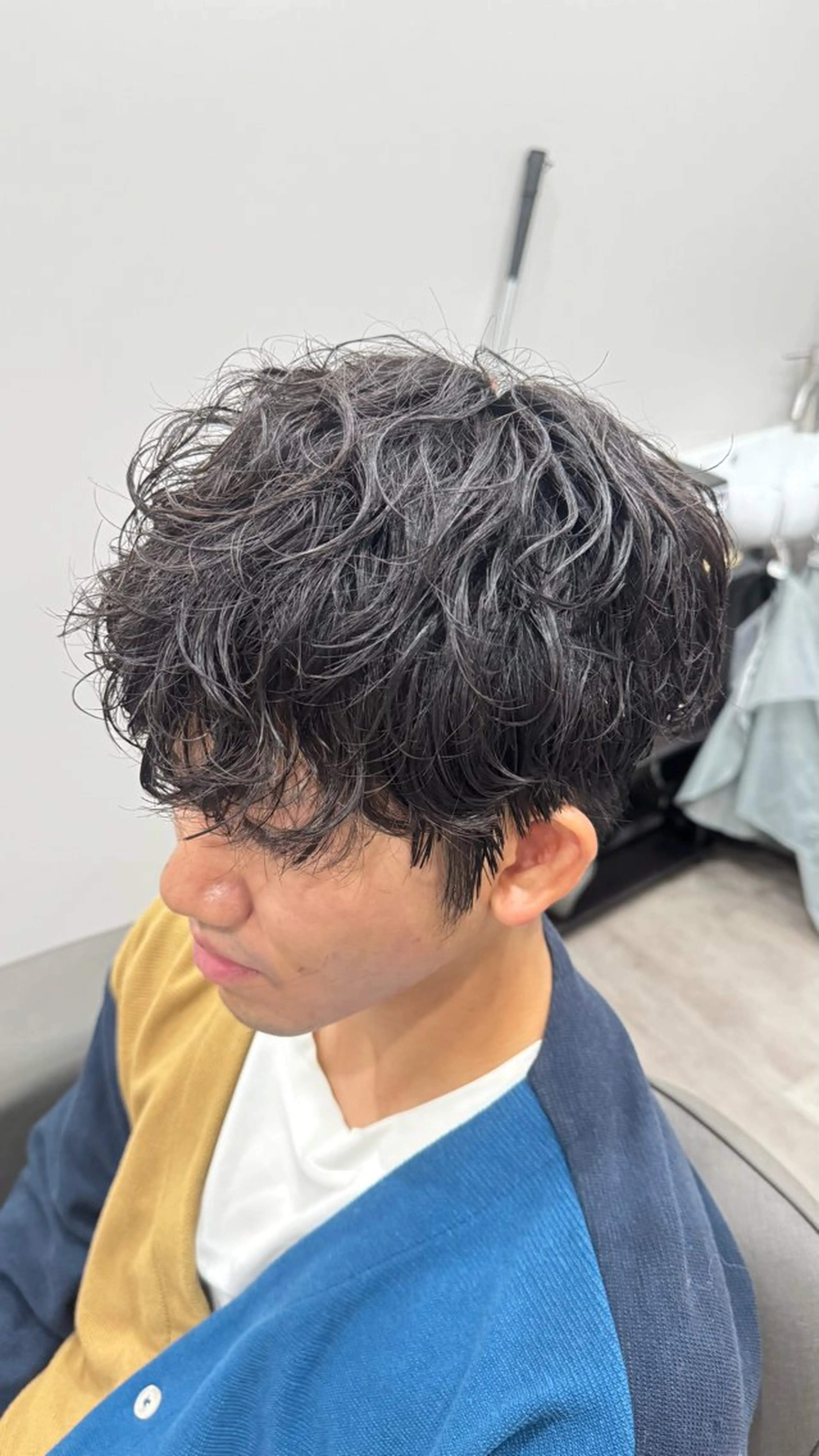 パーマ メンズ カット パーマ mid-c アシスタントひさとのヘアスタイル