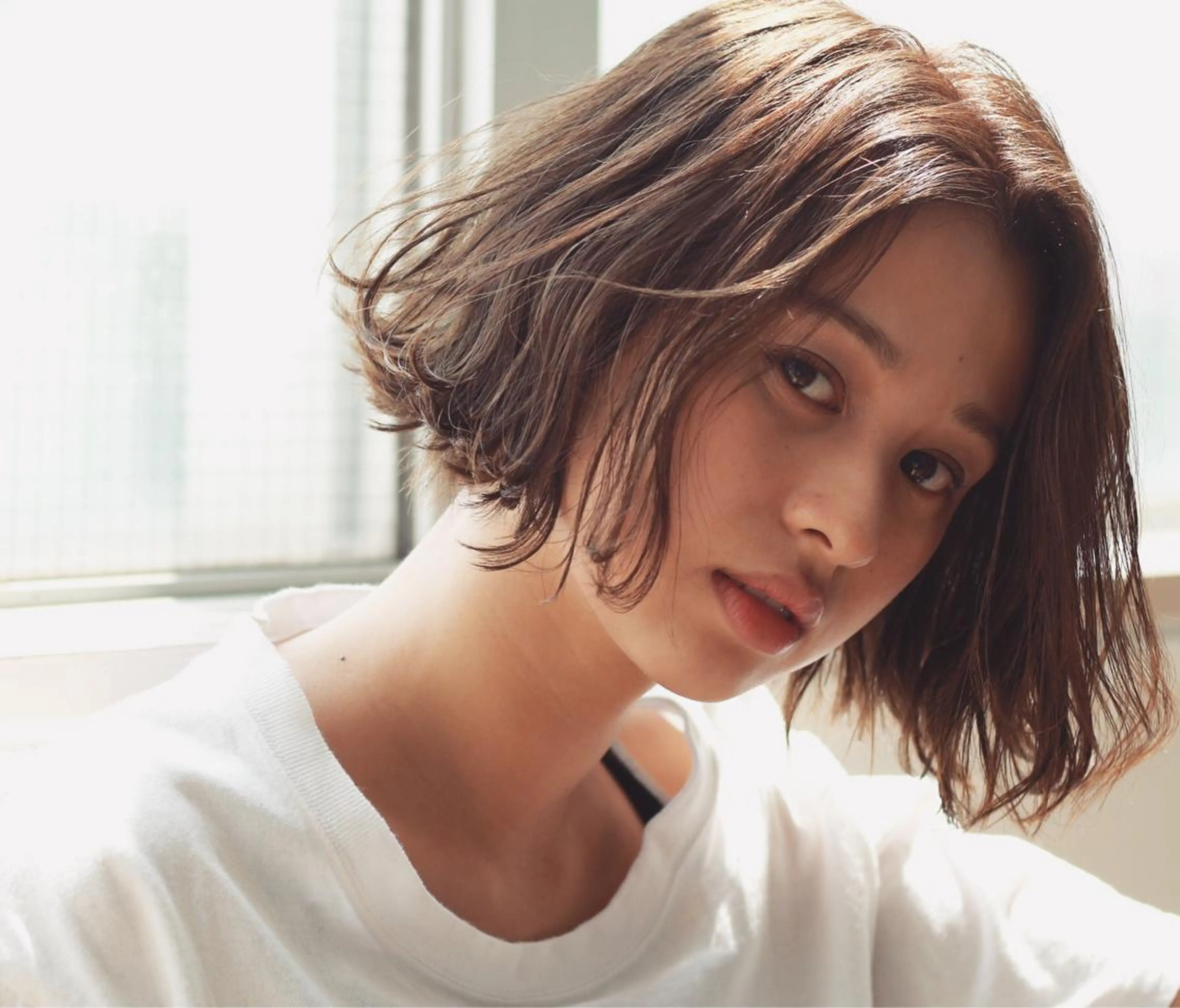 ショート カラー 髪質改善・縮毛矯正/ 下村陽平のヘアスタイル