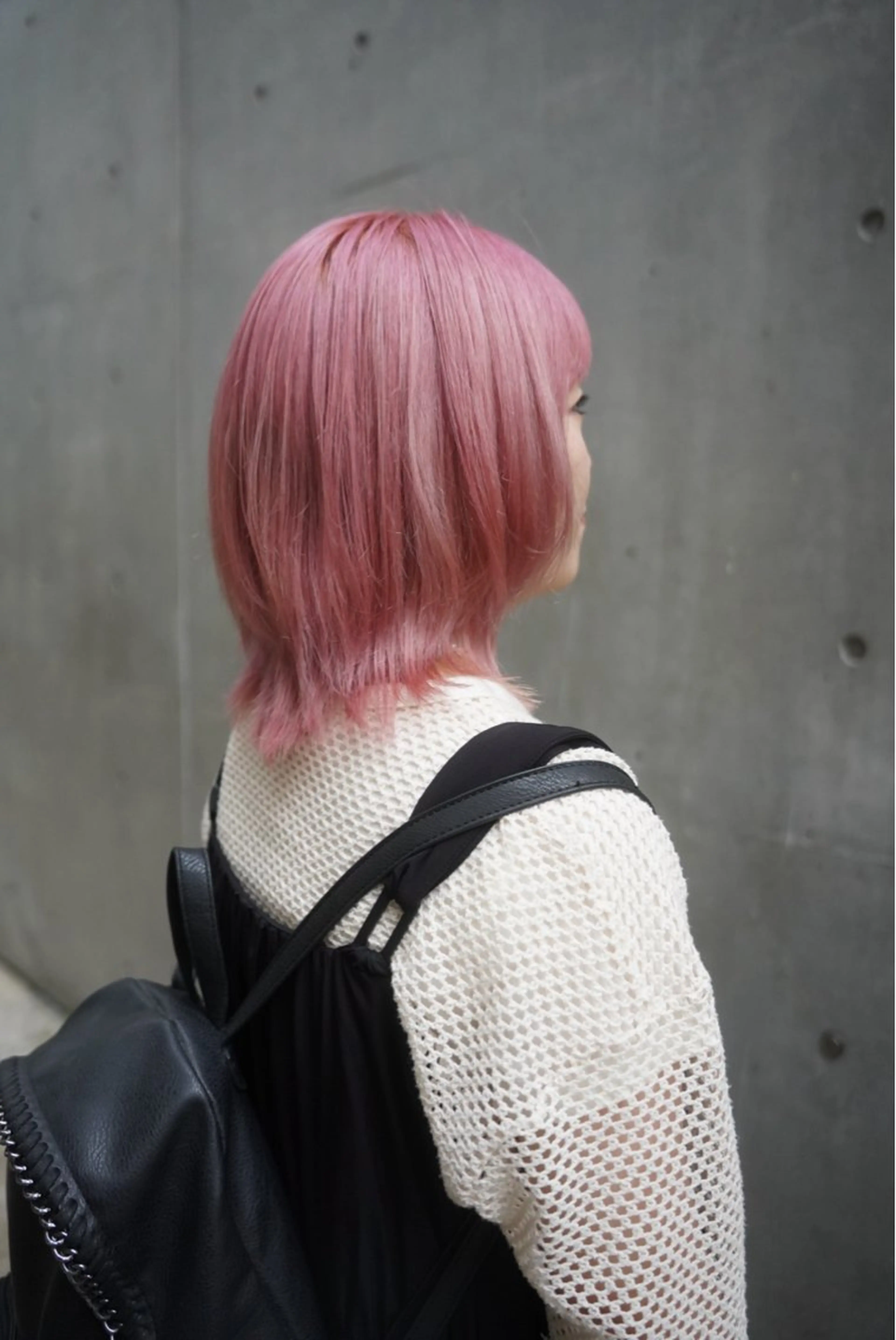 カラー ピンクカラー 梅本 佳容子のヘアスタイル