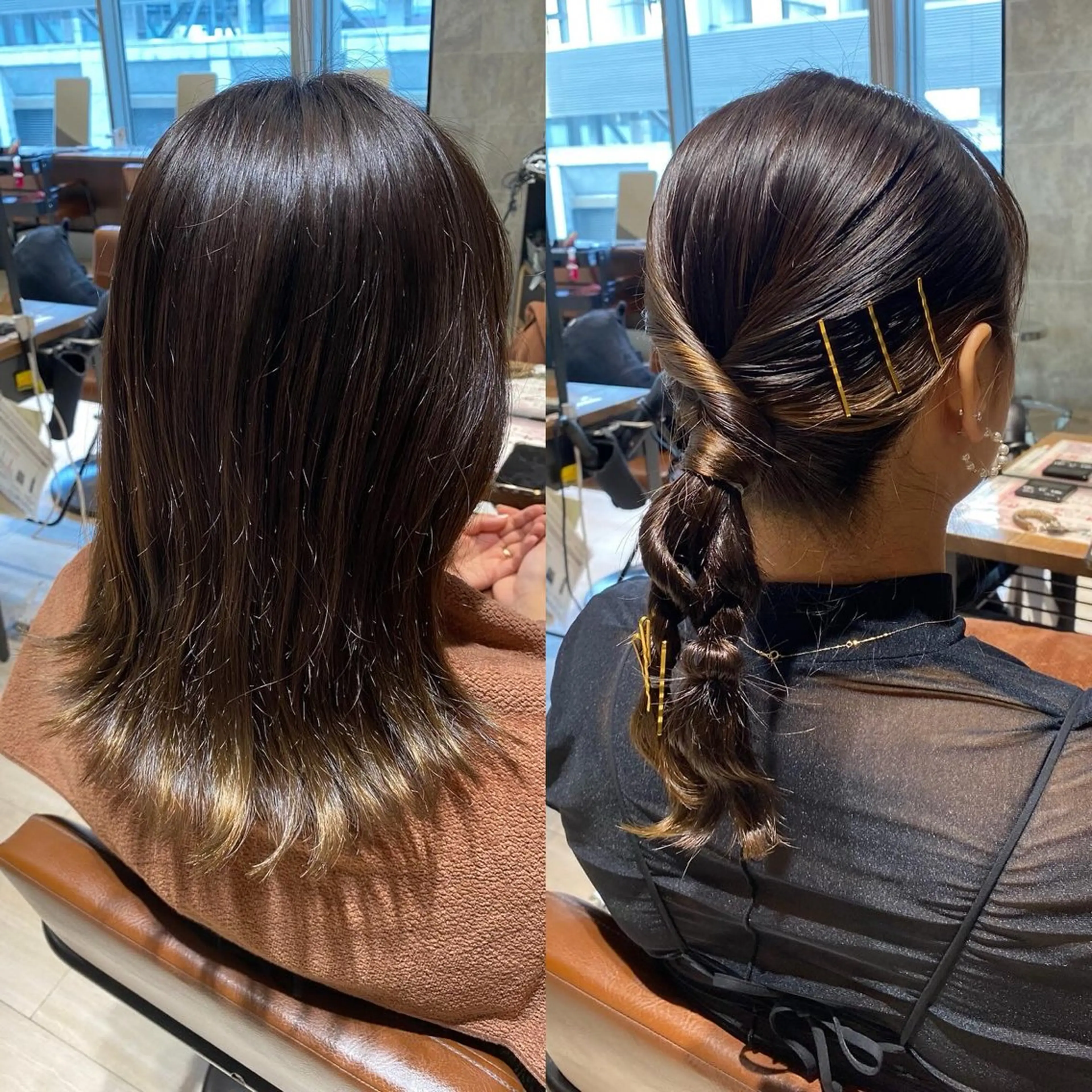 ミディアム カラー ヘアアレンジ ヘアセット 髙木美緒🌿 レイヤー/アレンジのヘアスタイル