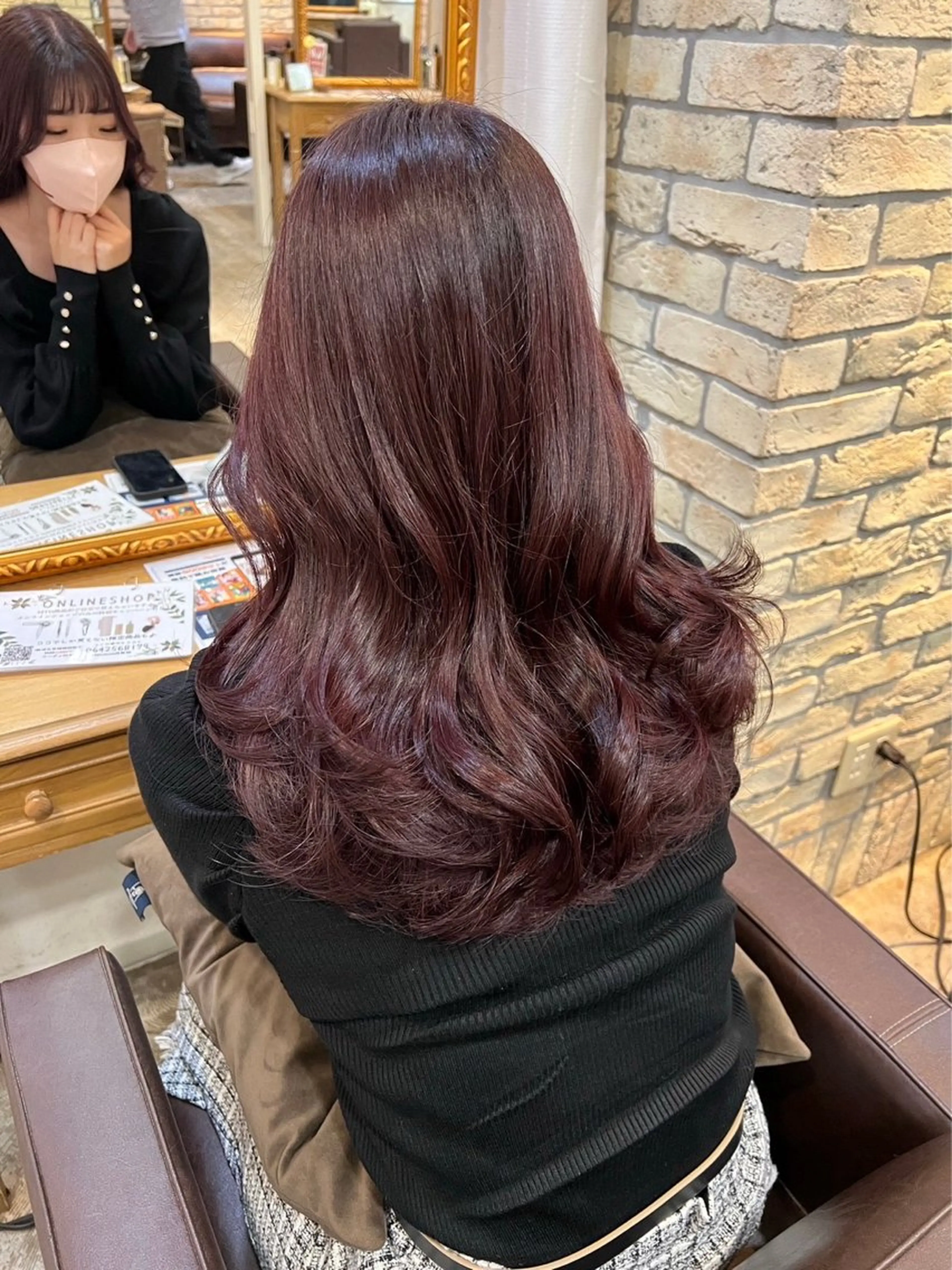 ロング カラー ピンクカラー カット ヘアカラー トリートメント ヘアセット 石原 悠貴のヘアスタイル