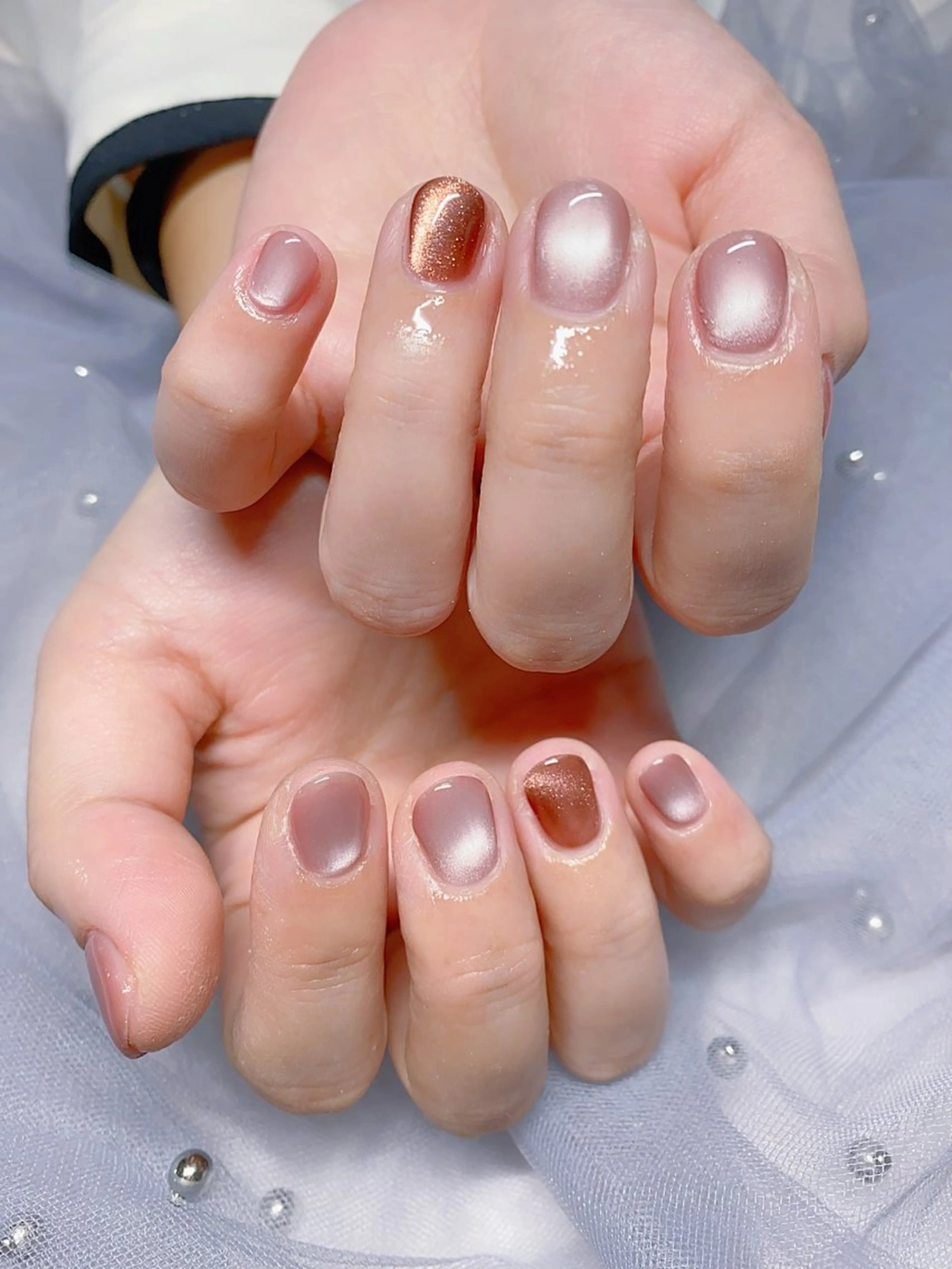 ネイル マグネットネイル ハンドネイル Jasmine nailsalon所属・ジャスミン ネイルサロンのネイルデザイン