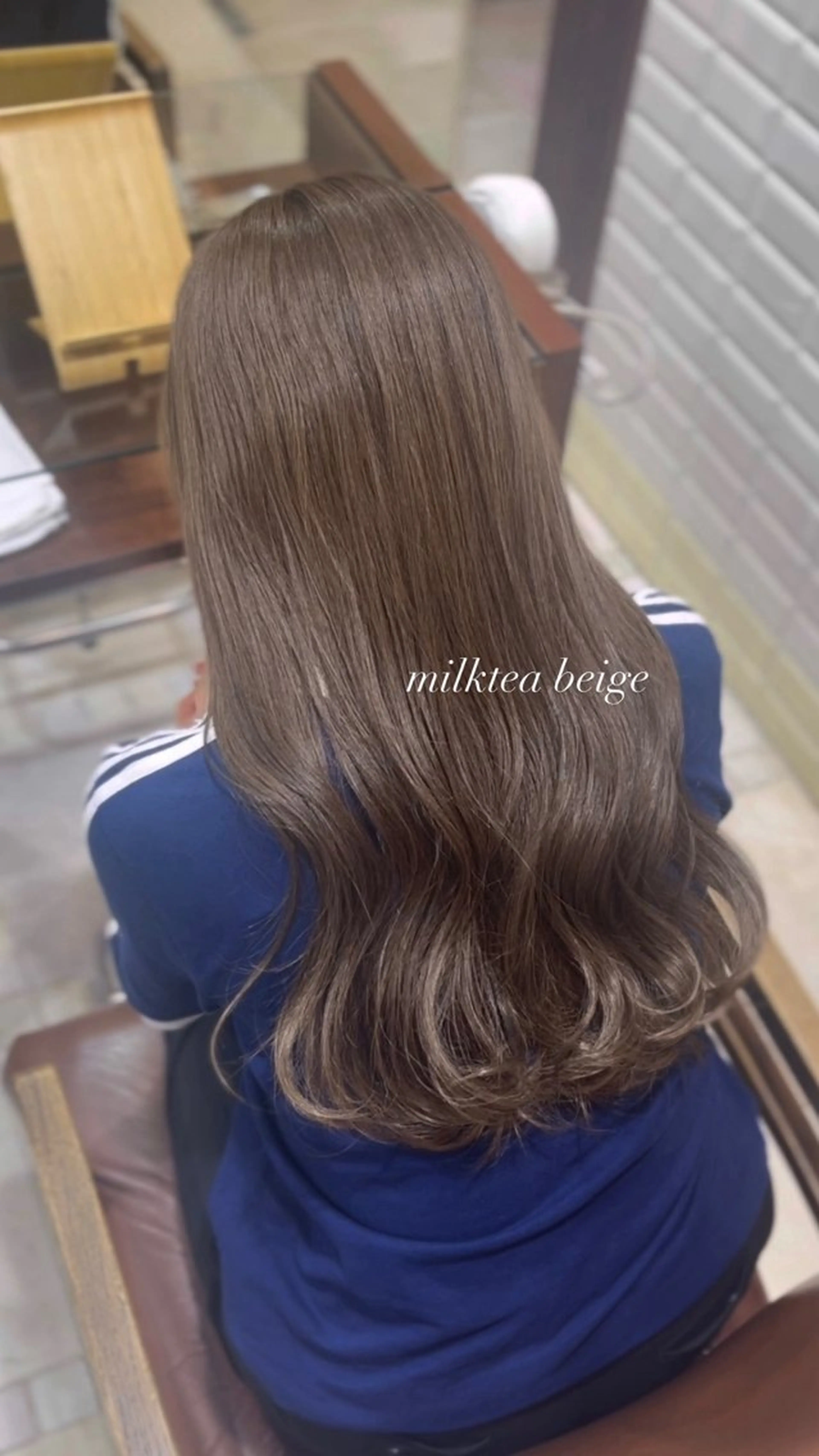 ❣️髪を綺麗に伸ばしたい方にオススメ❣️毛先揃えカット✂️➕透明感カラー🌈ᵕ̈*➕1stepトリートメント𓂃🫧‪の写真