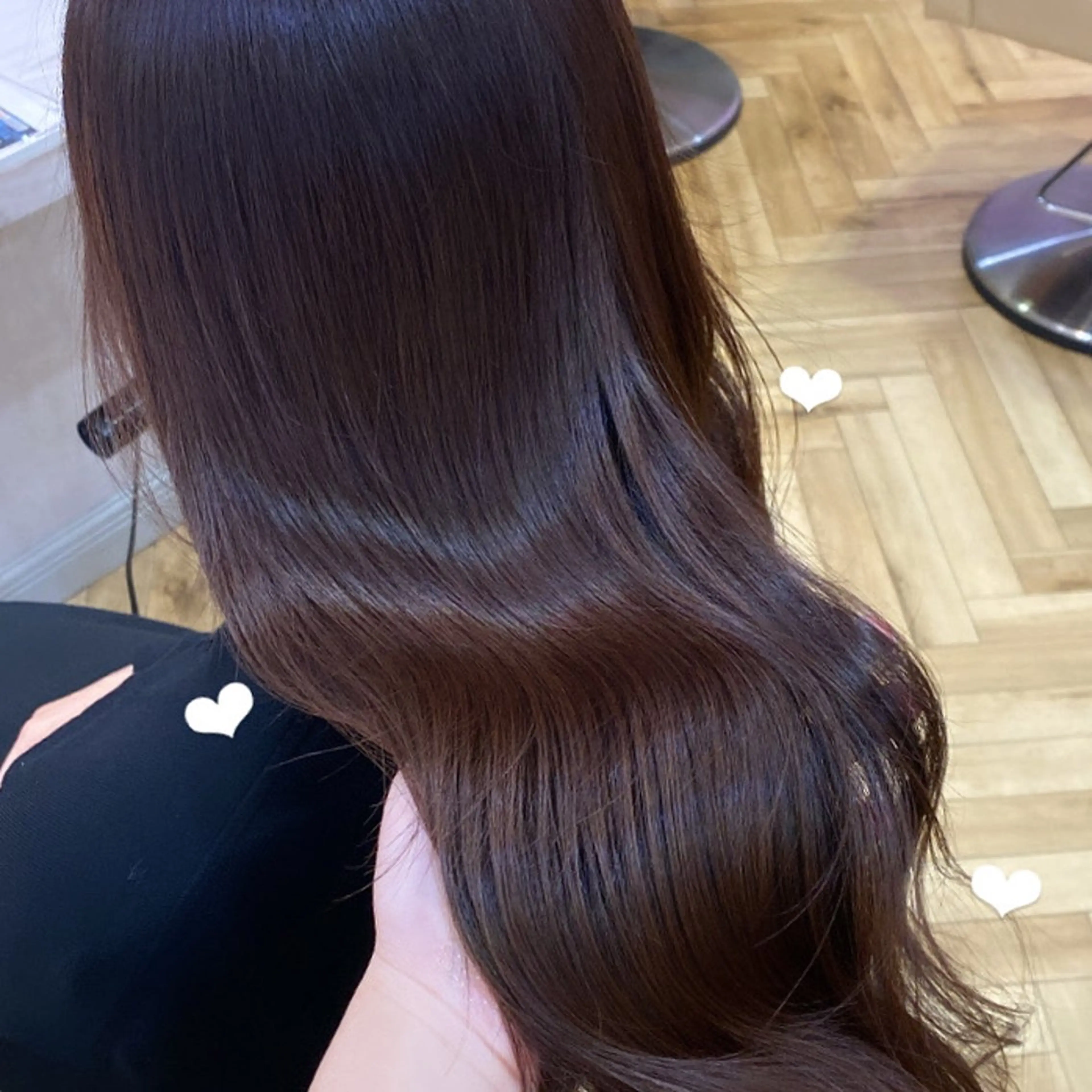 ロング カラー ヘアアレンジ ヘアカラー トリートメント 上品♡韓国レイヤー ‎🤍のの‎🤍のヘアスタイル