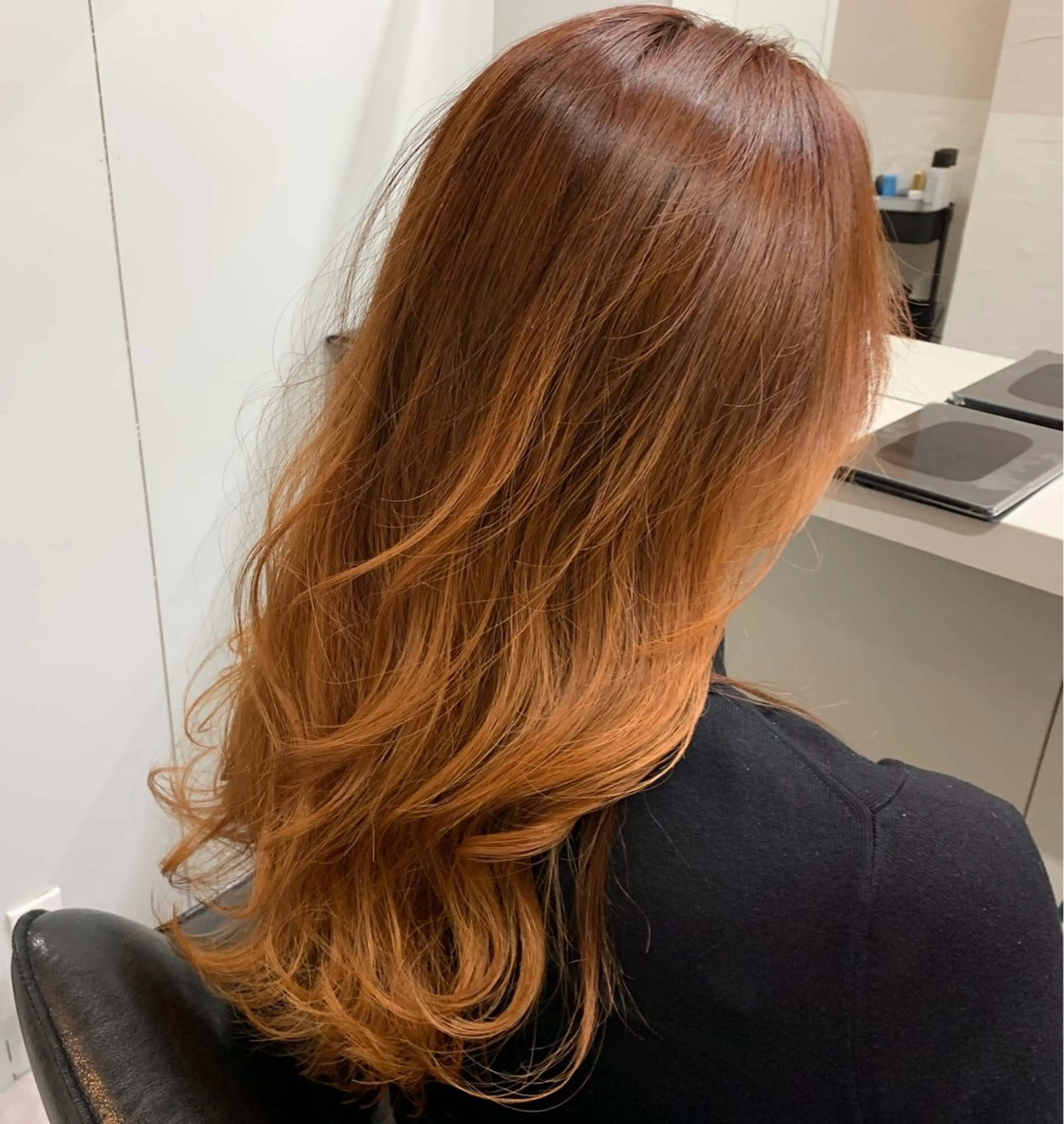 ロング カット ヘアカラー メンズパーマ shell 宮下のヘアスタイル