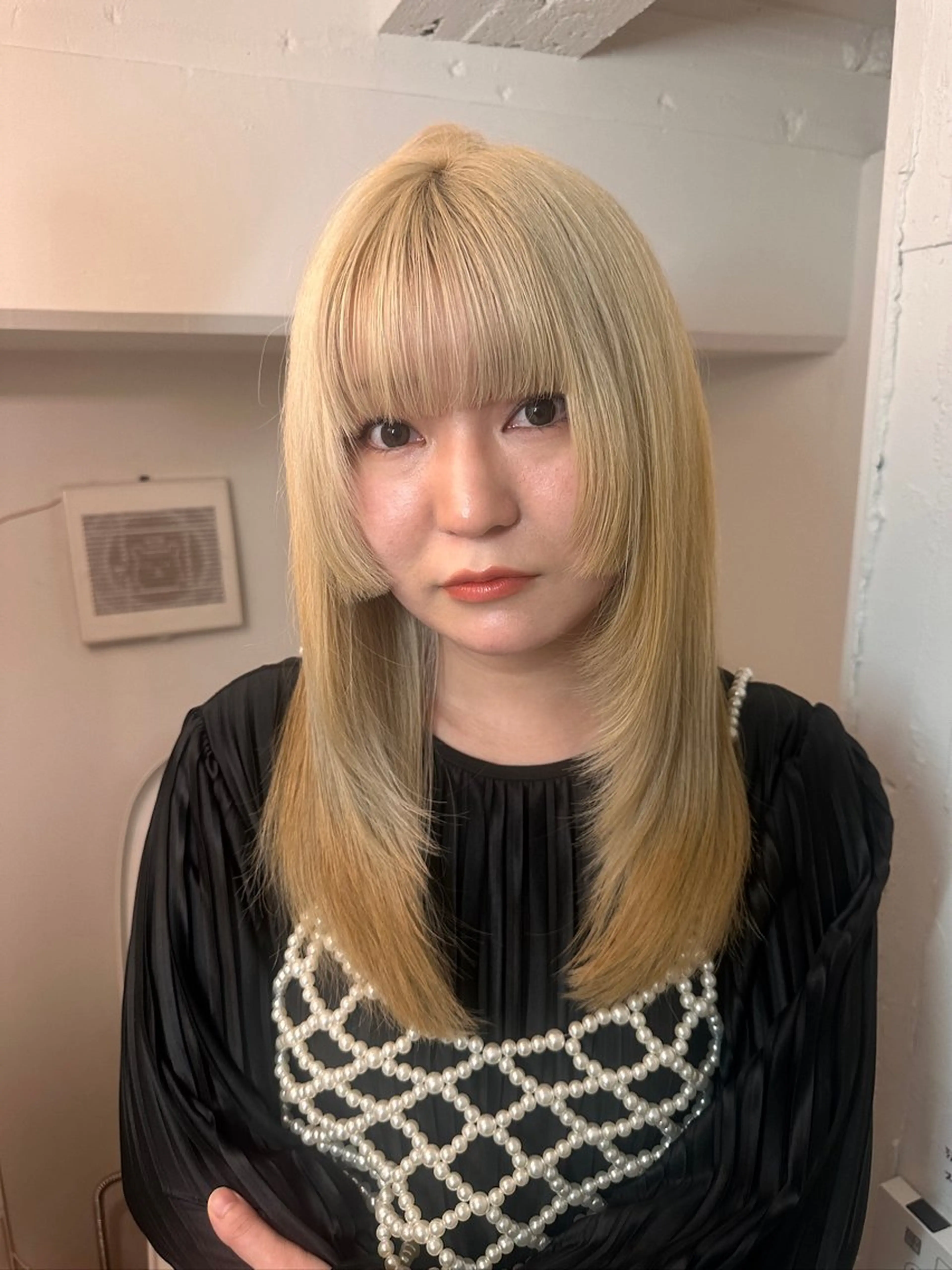 ロング ヘアカラー トリートメント Hana ハイトーン🕯🩰のヘアスタイル