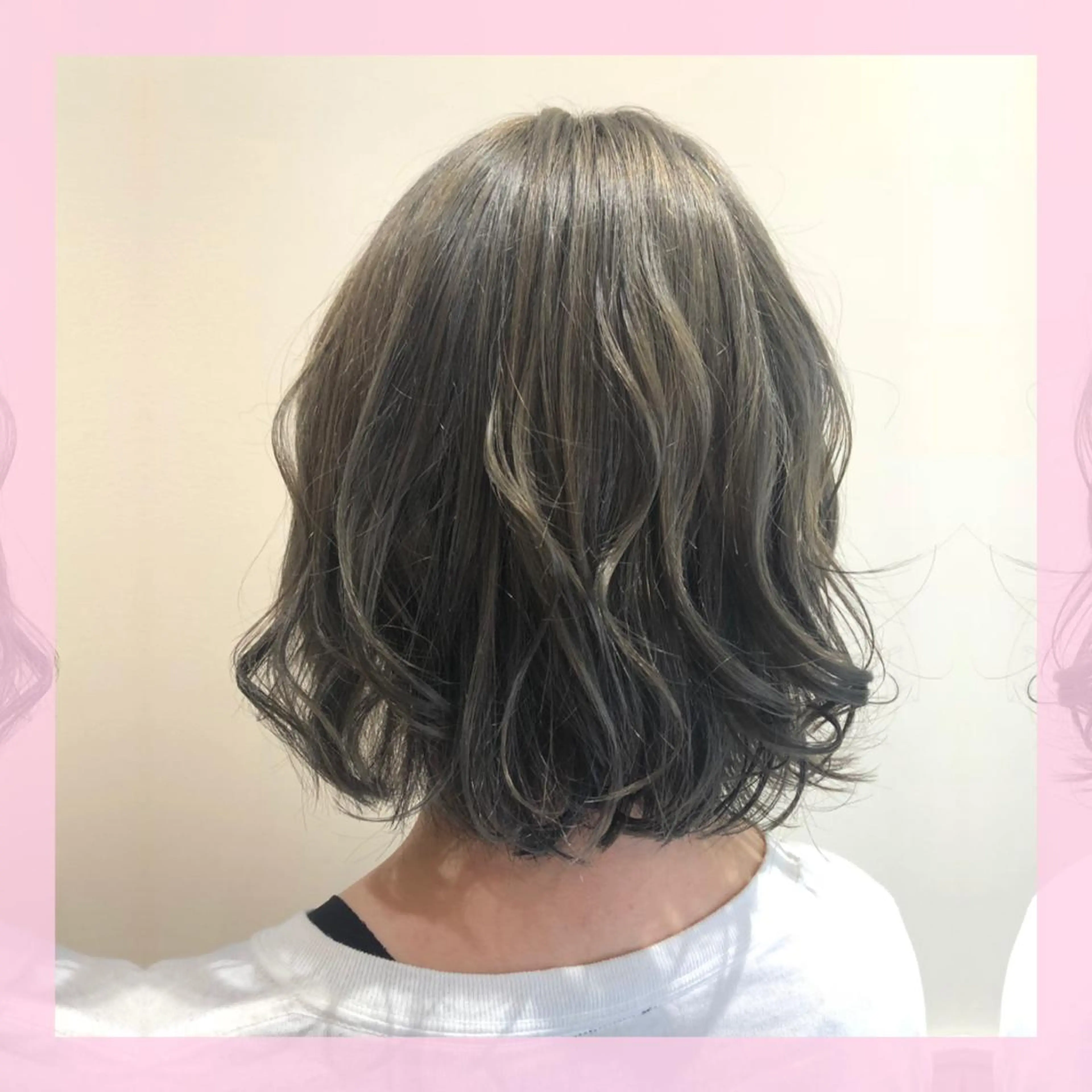 ミディアム カラー ハイライトカラー ハイライト カット ヘアカラー 🍒前川 🍒のヘアスタイル