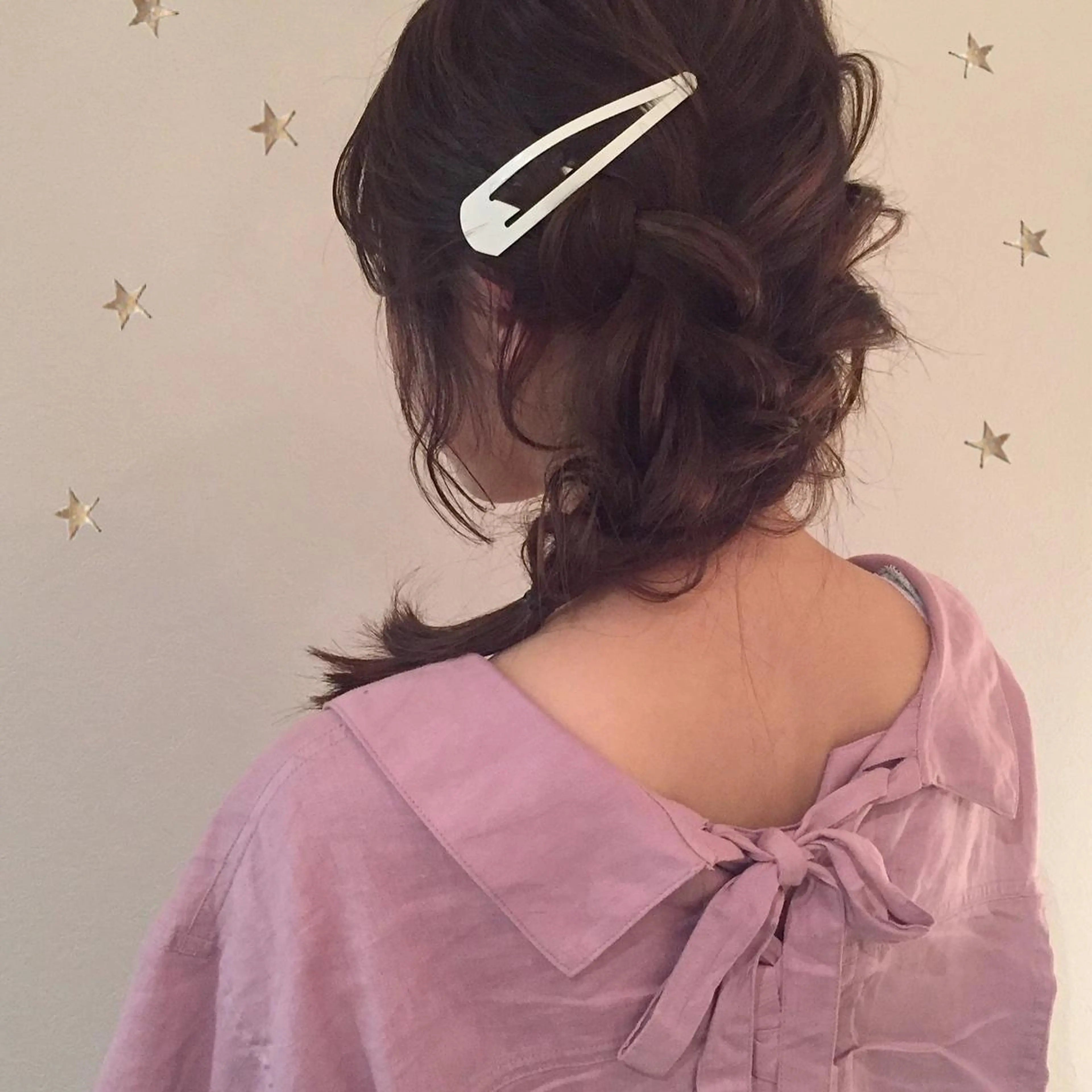 セミロング ヘアアレンジ 簡単アレンジ 市川 千夏のヘアスタイル