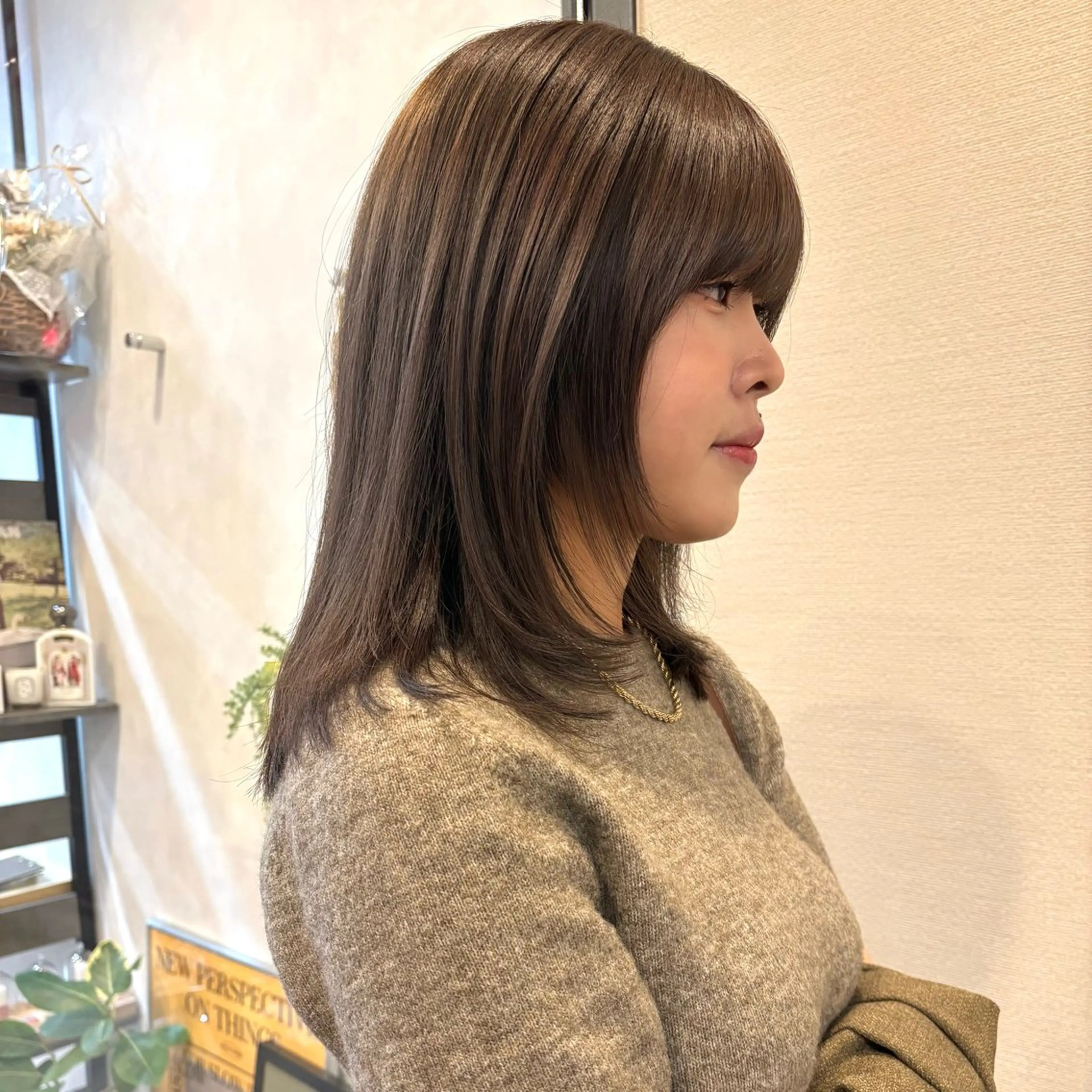 ミディアム 似合わせボブカット/ 髪質改善/細川実知香のヘアスタイル