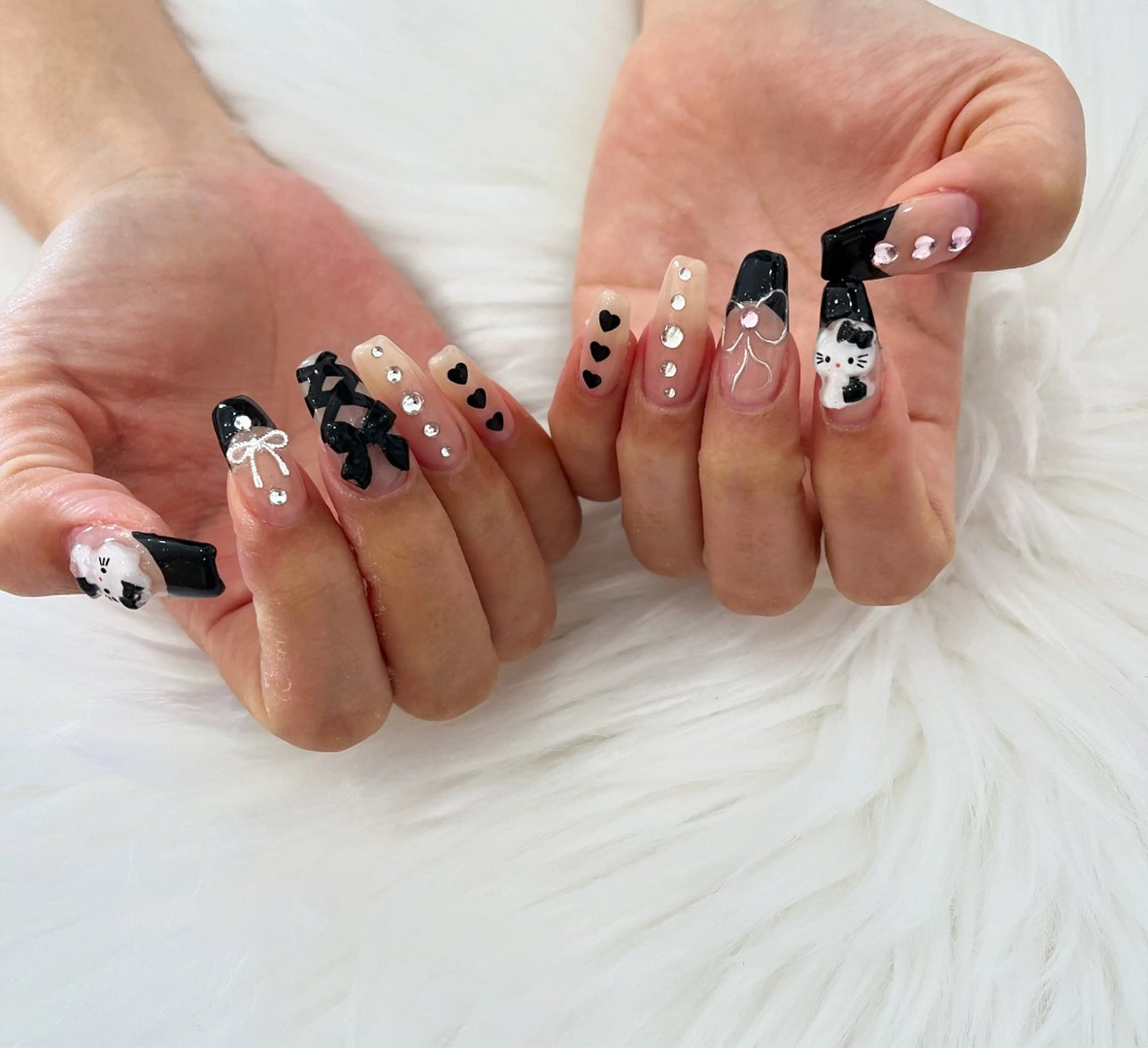 ネイル 長さ出し フットネイル ジェルネイル 韓国ネイル マグネットネイル #Amin nail salonのネイルデザイン