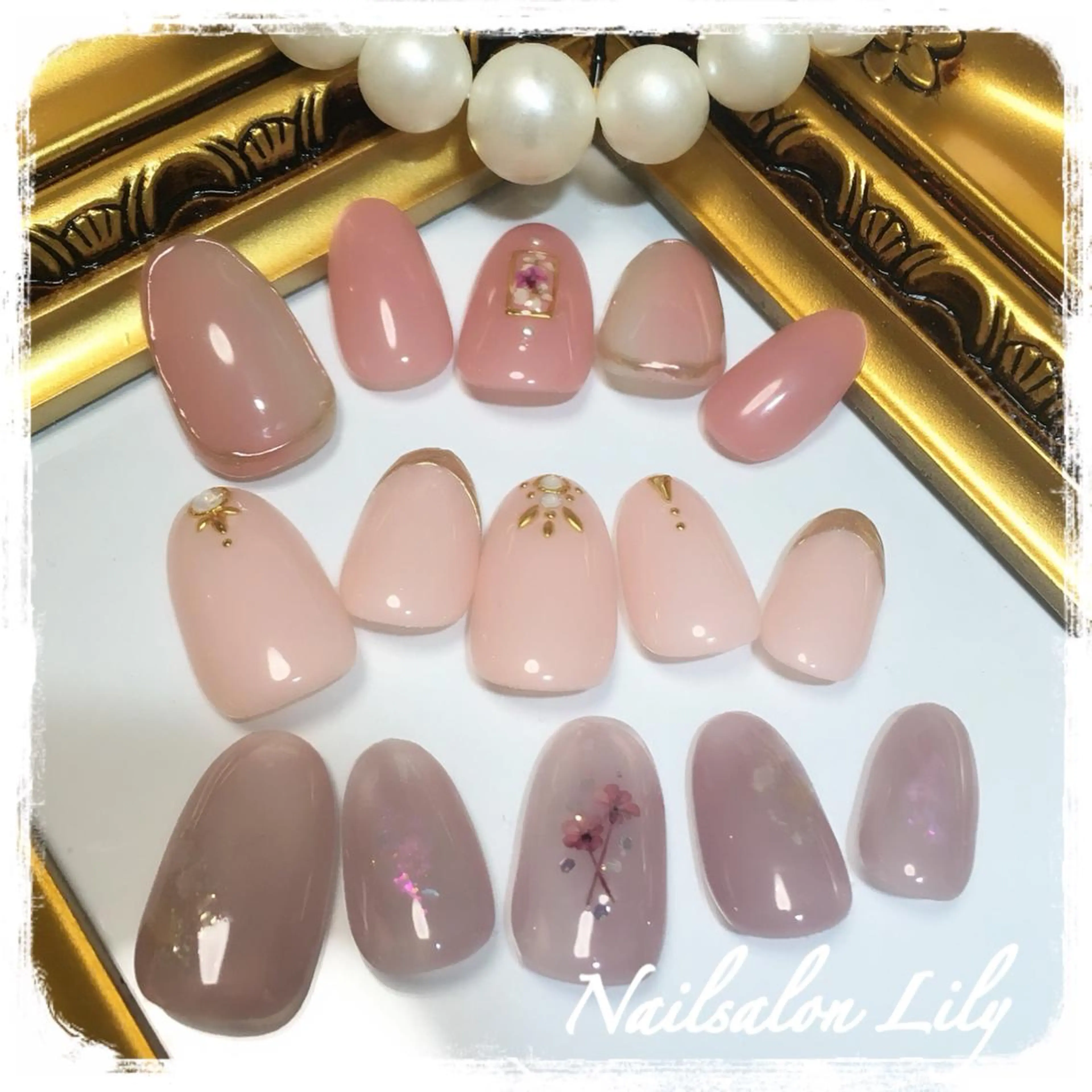 ネイル ハンドネイル Lily*nail 🌻Mii🌻のネイルデザイン
