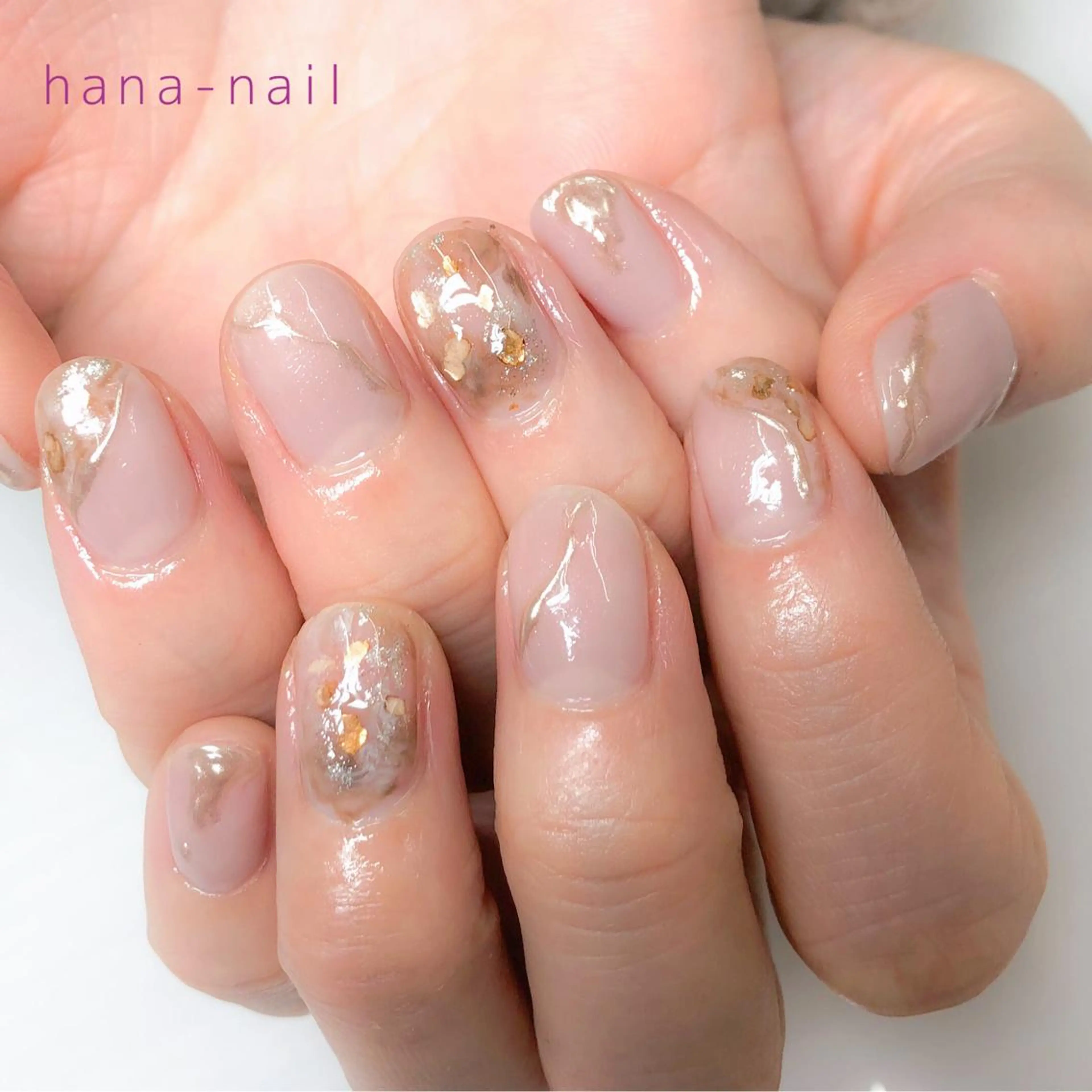 ネイル アートネイル ピンク Kao hana-nailのネイルデザイン