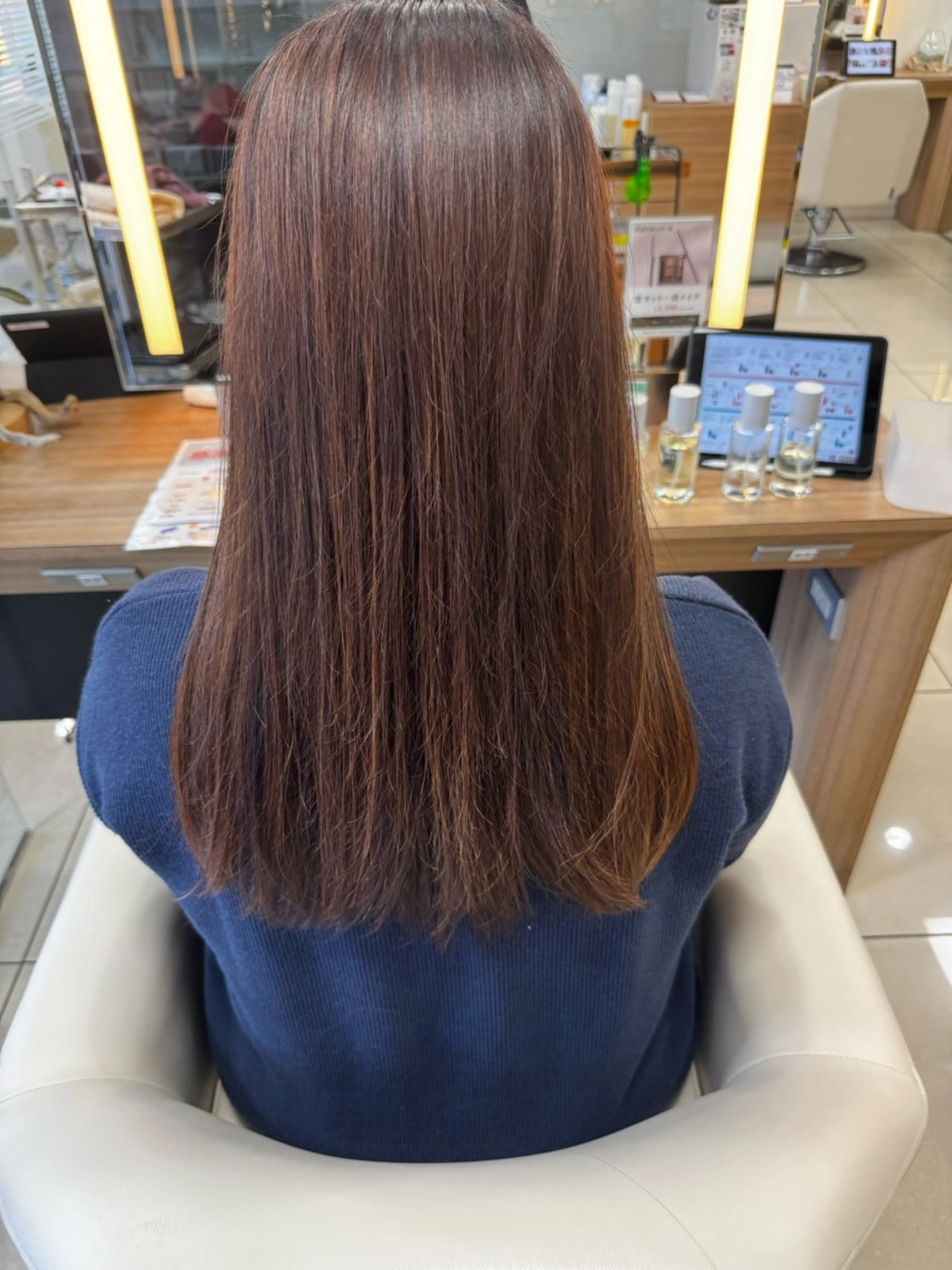 ロング ダブルカラーベージュ カラー/tuburaのヘアスタイル