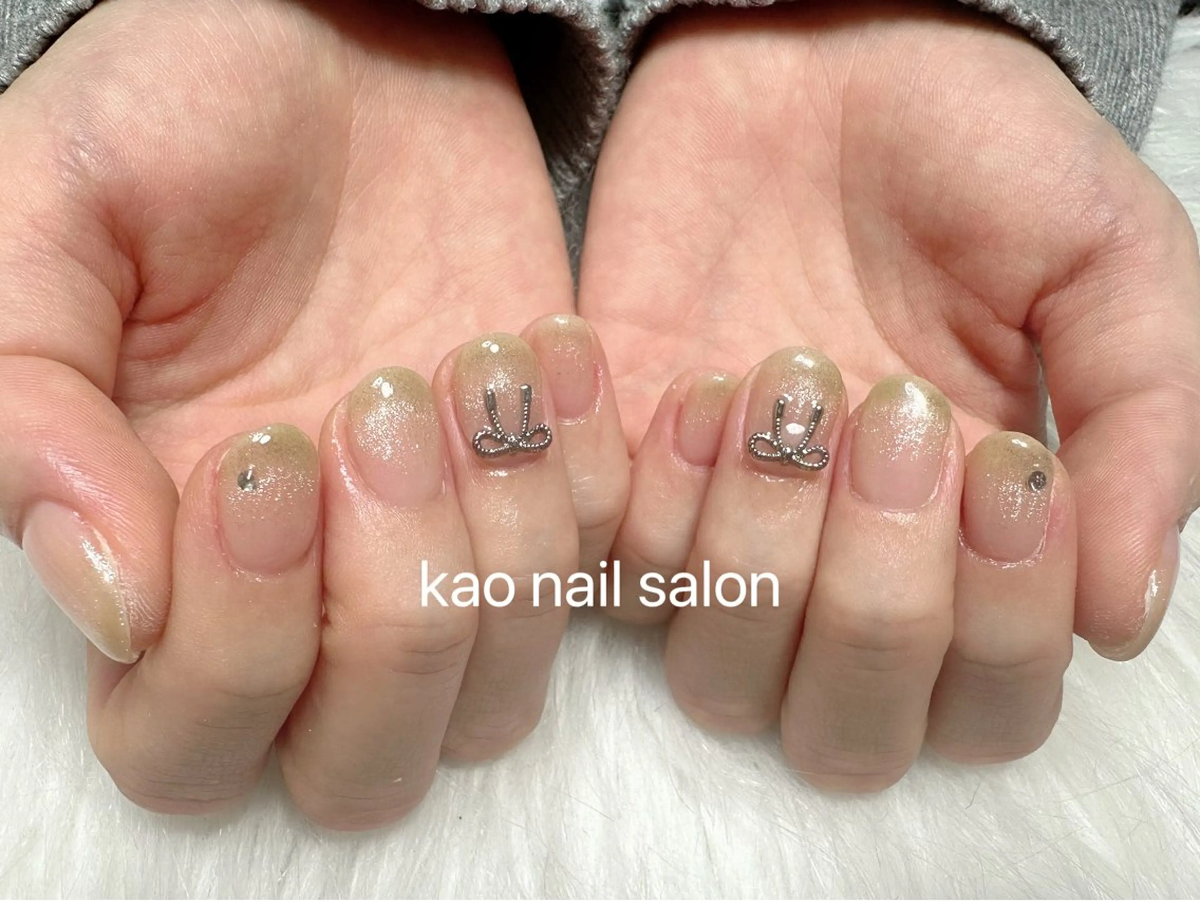 ネイル ハンドネイル kao nail マグネット/長さだしのネイルデザイン