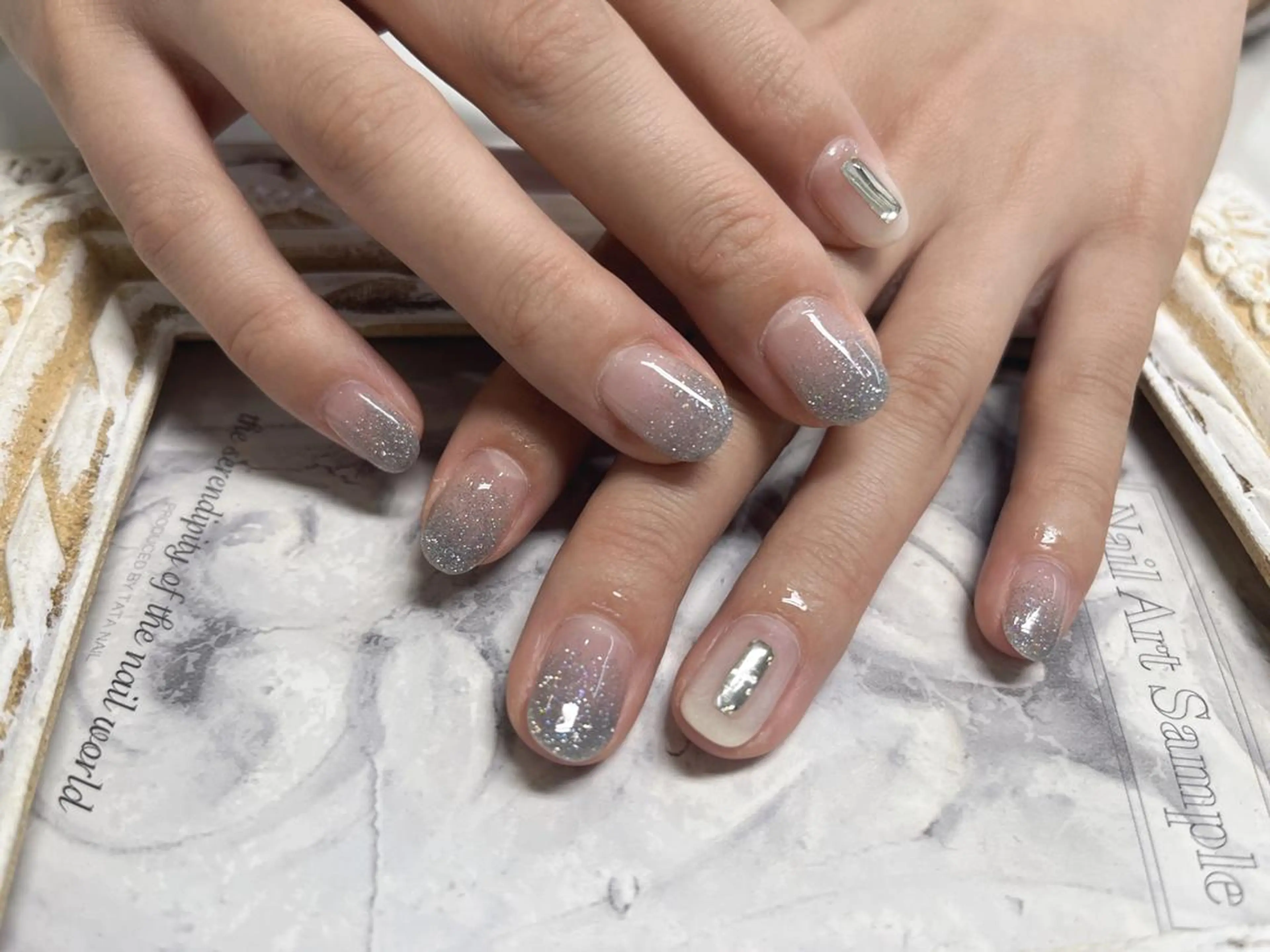 ネイル チークネイル 長さ出し フットネイル フレンチネイル ジェルネイル ハンドネイル AB マツエクネイルサロンのネイルデザイン