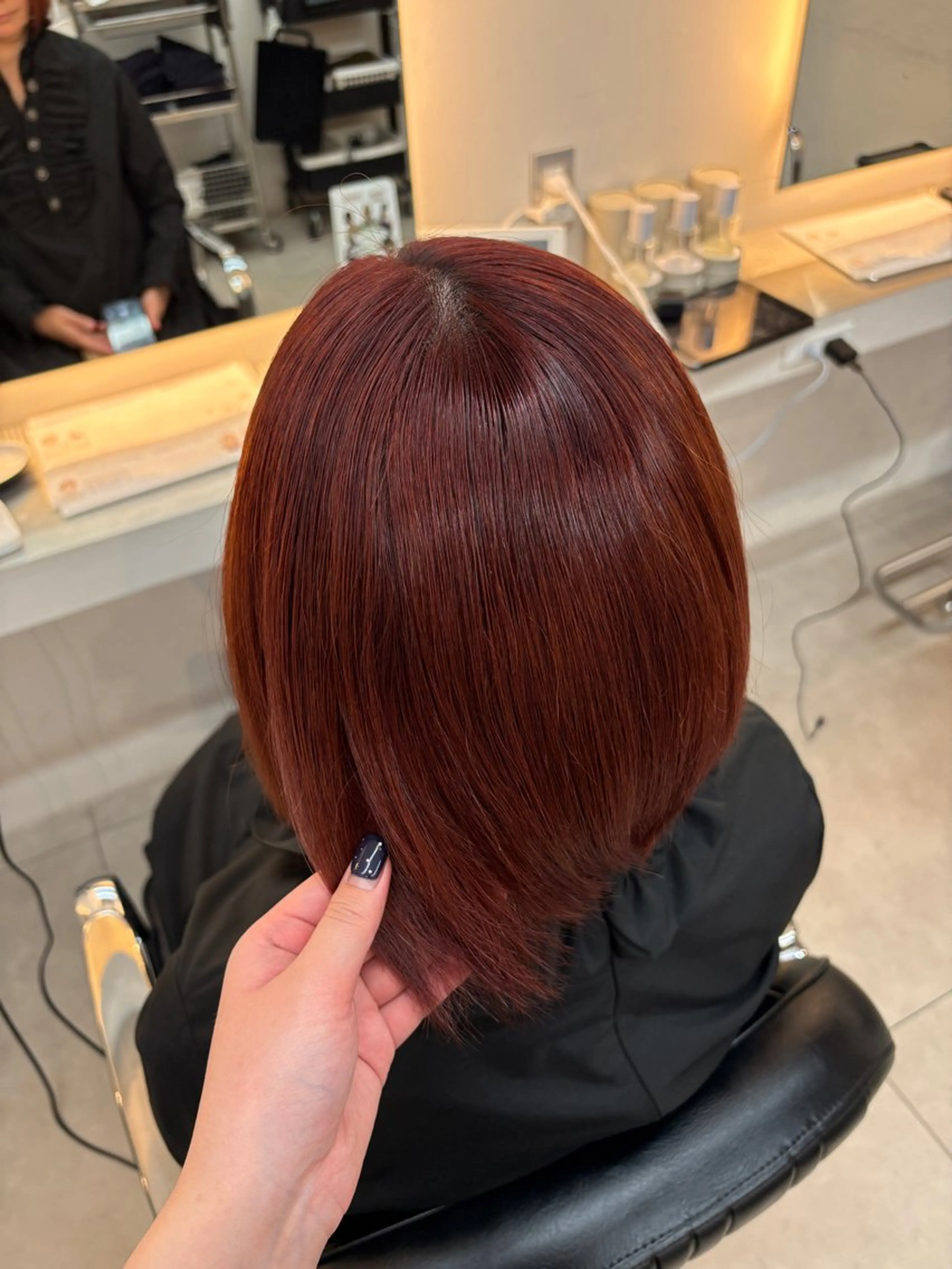 カラー ブリーチ ダブルカラー 殿守 優貴のヘアスタイル