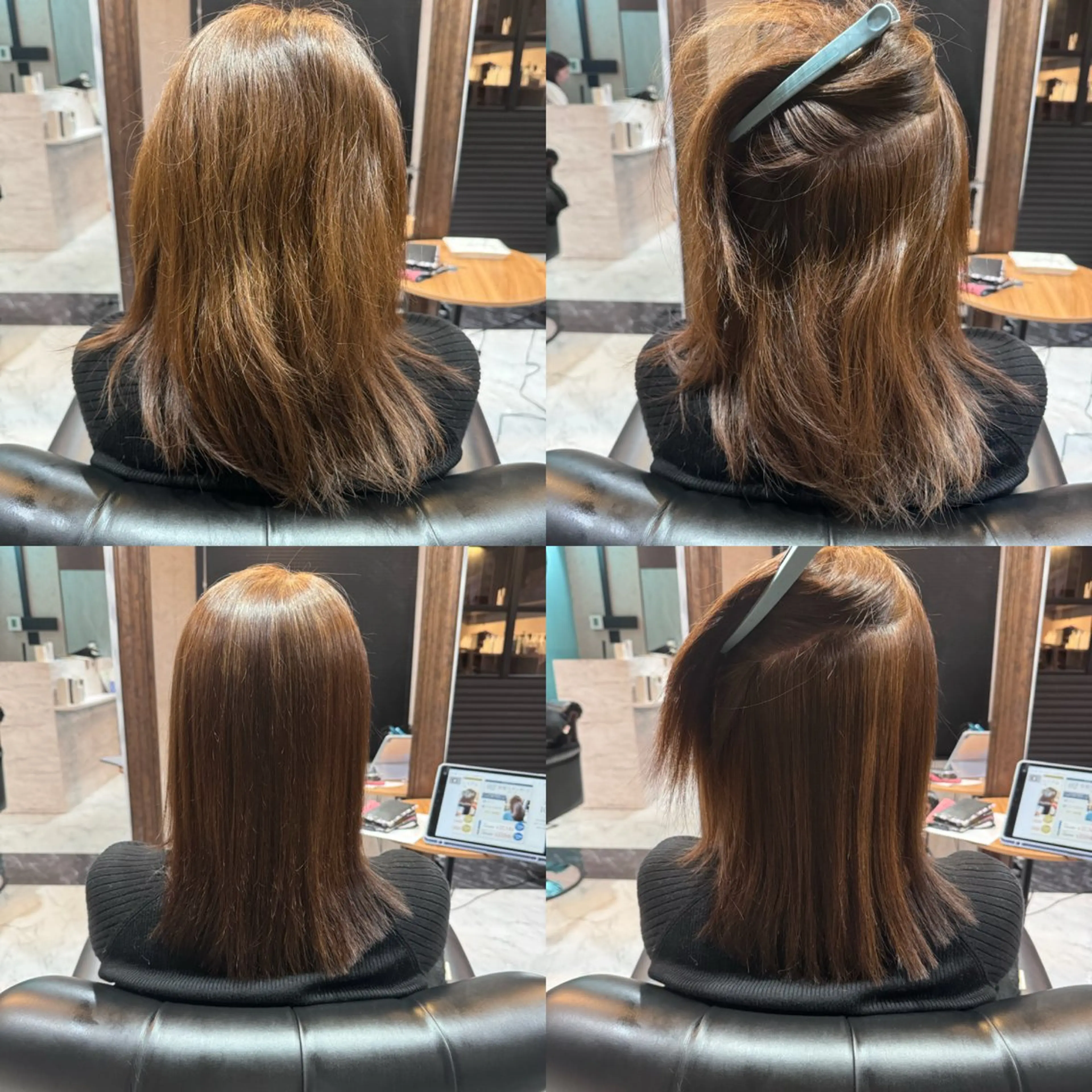 ミディアム 縮毛矯正 LuanaTOKYO 都築佑汰のヘアスタイル