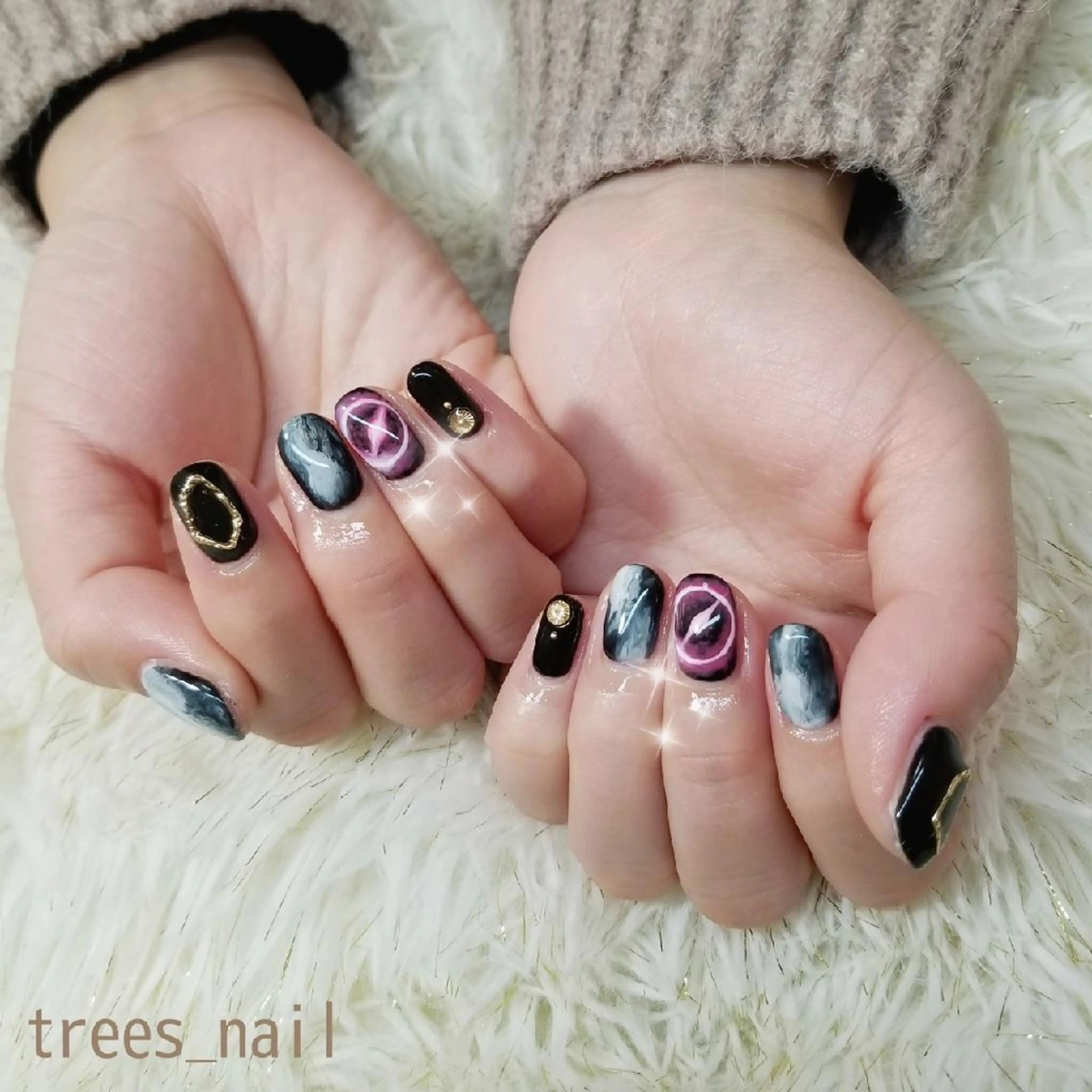 ネイル ハンドネイル フットネイル trees_ nailのネイルデザイン