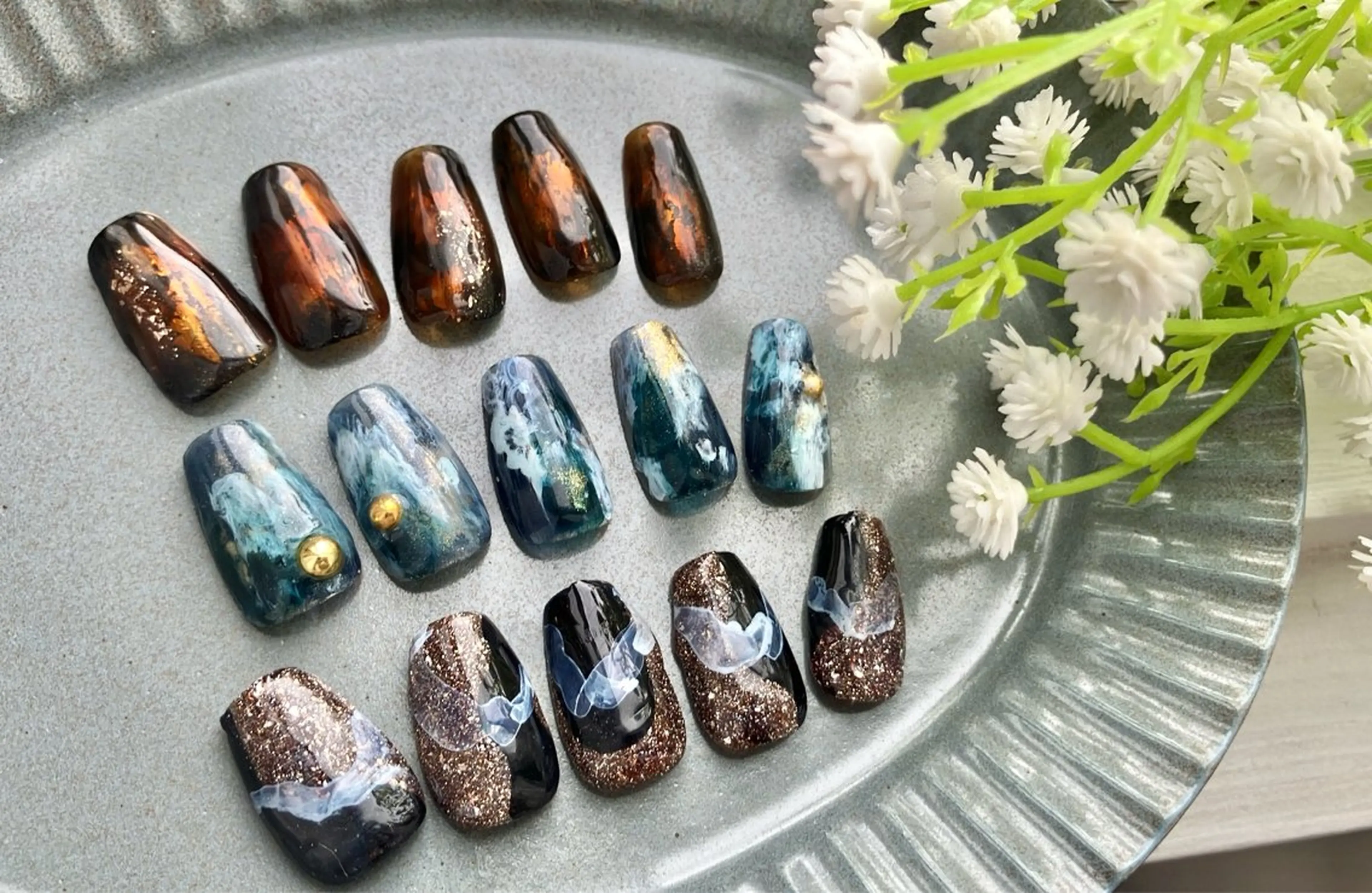 ネイル ハンドネイル たまプラーザ ANZUのネイルデザイン