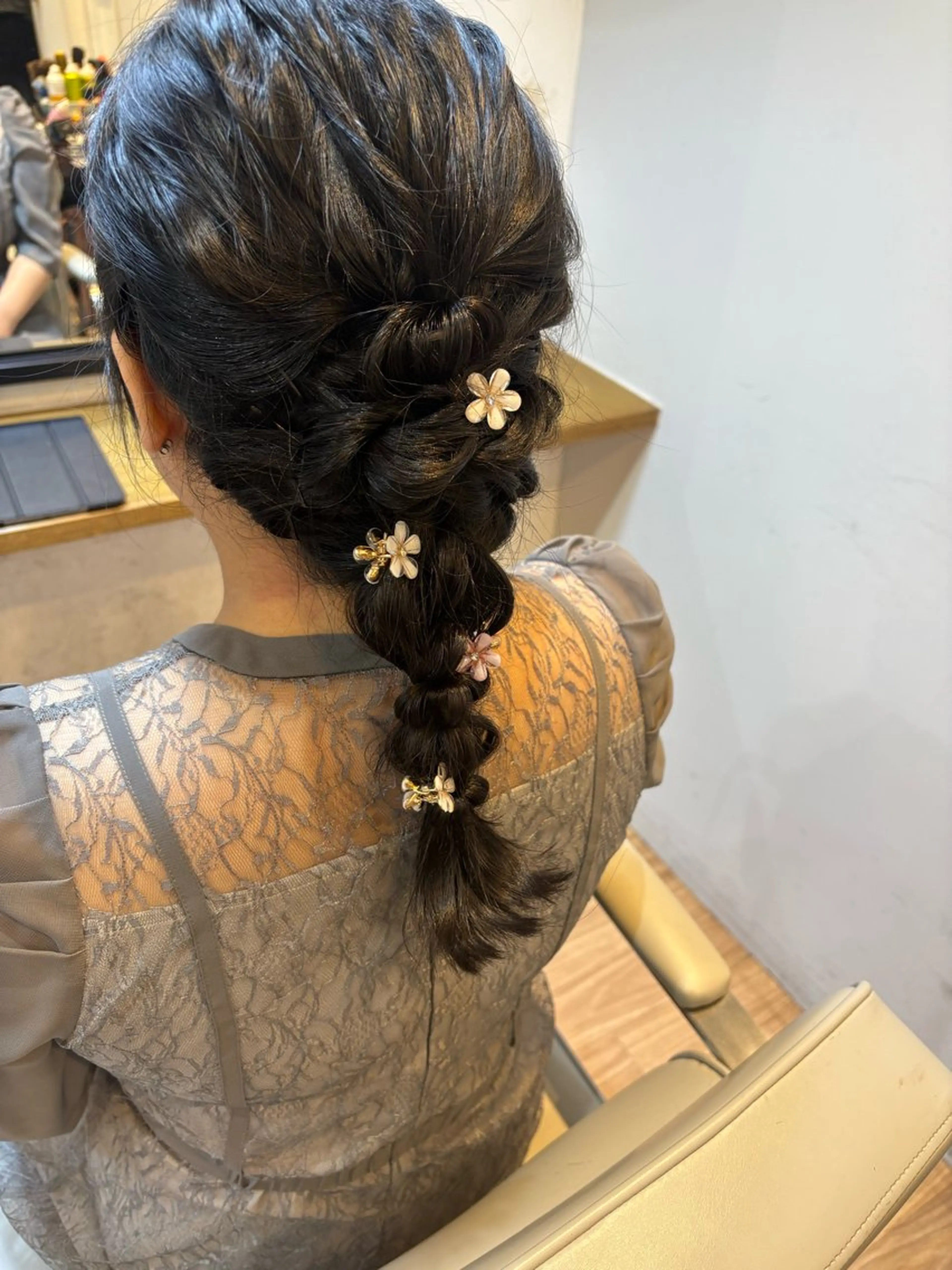 ヘアアレンジ ヘアセット 韓国ヘアー🇰🇷 MIWAのヘアスタイル