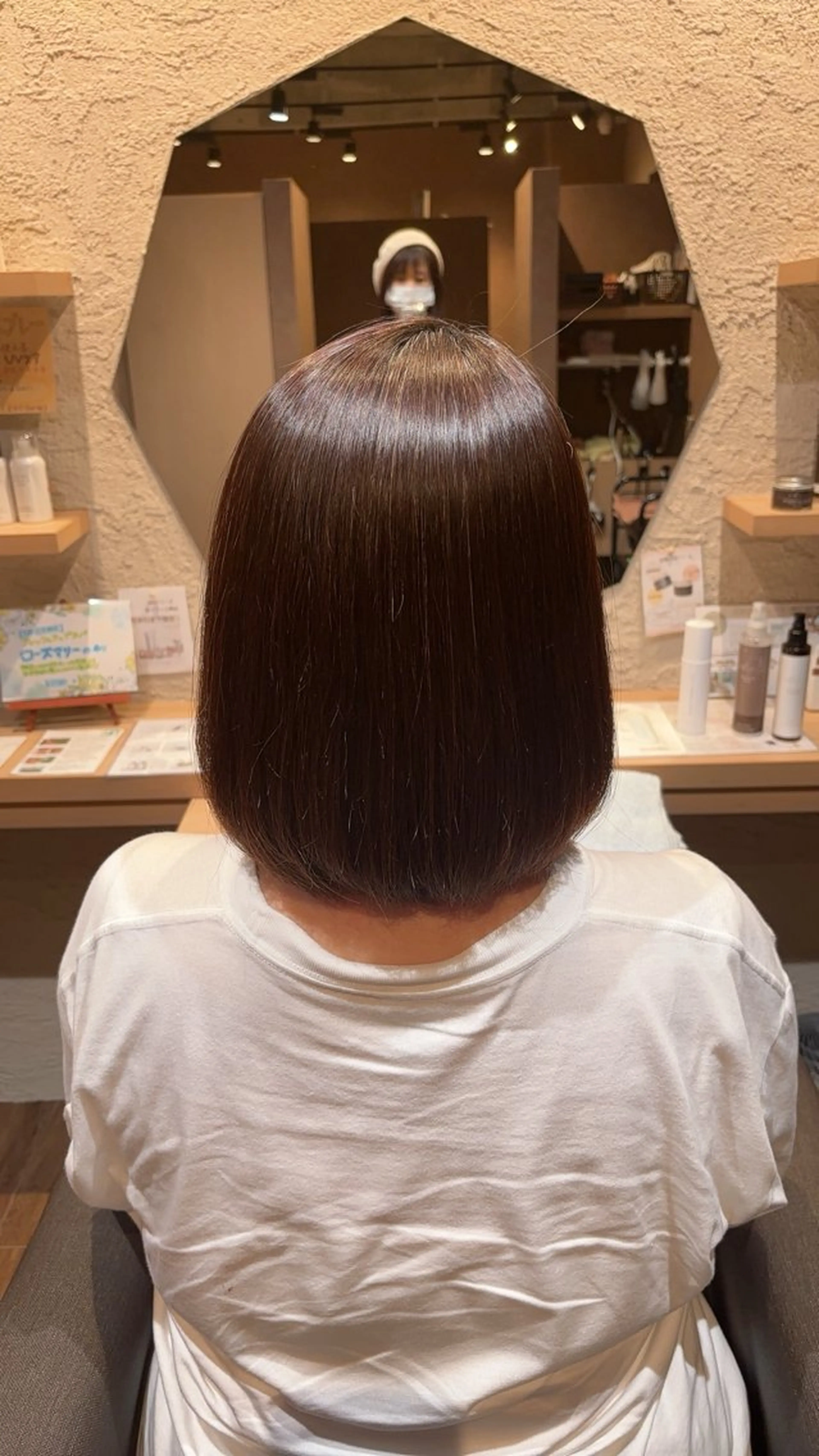 パーマ 酸性ストレート ストレートパーマ 縮毛矯正 トリートメント 箕面駅徒歩7分カプロ 三好美鈴のヘアスタイル