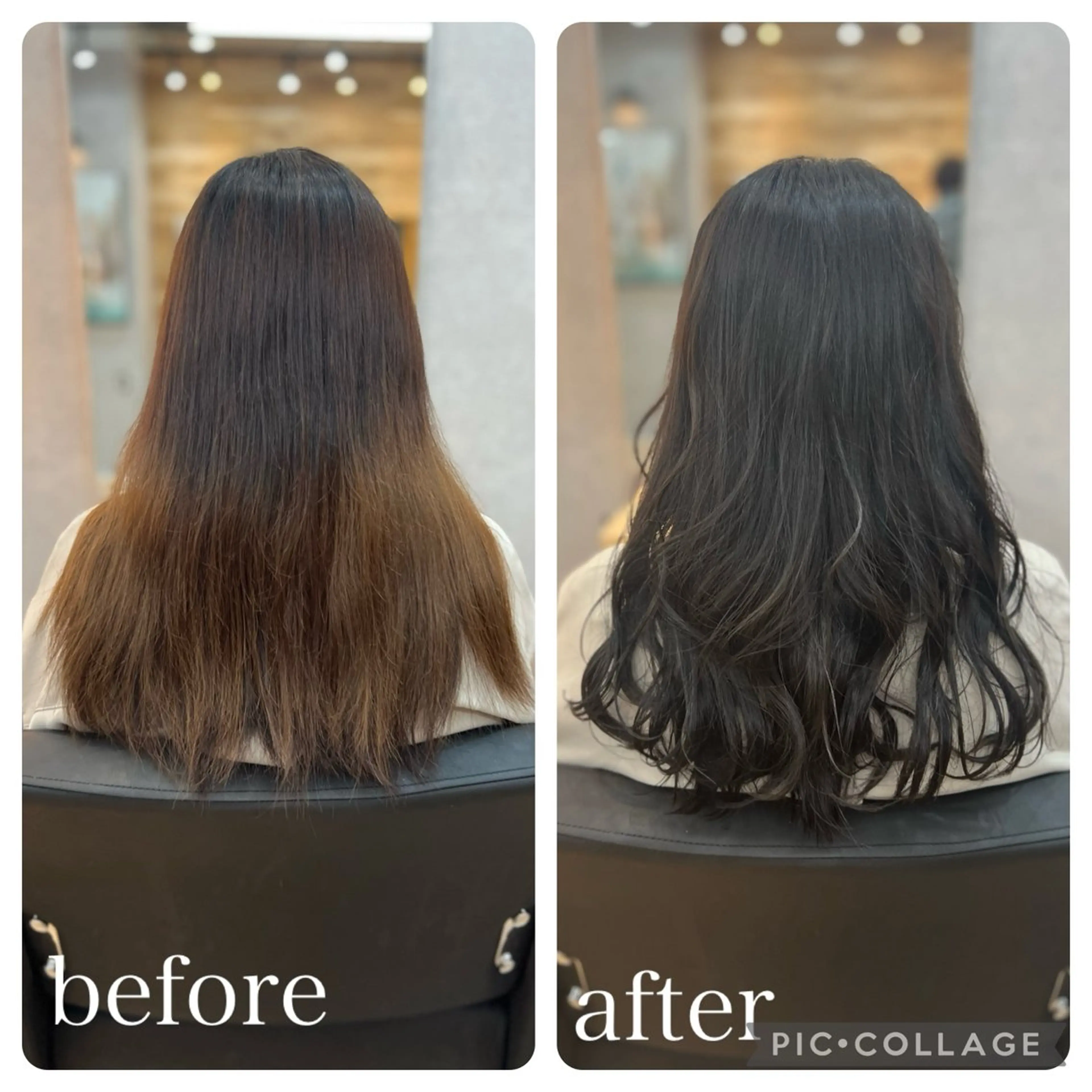 ロング カット ヘアカラー トリートメント Aguhair milo森山知幸のヘアスタイル