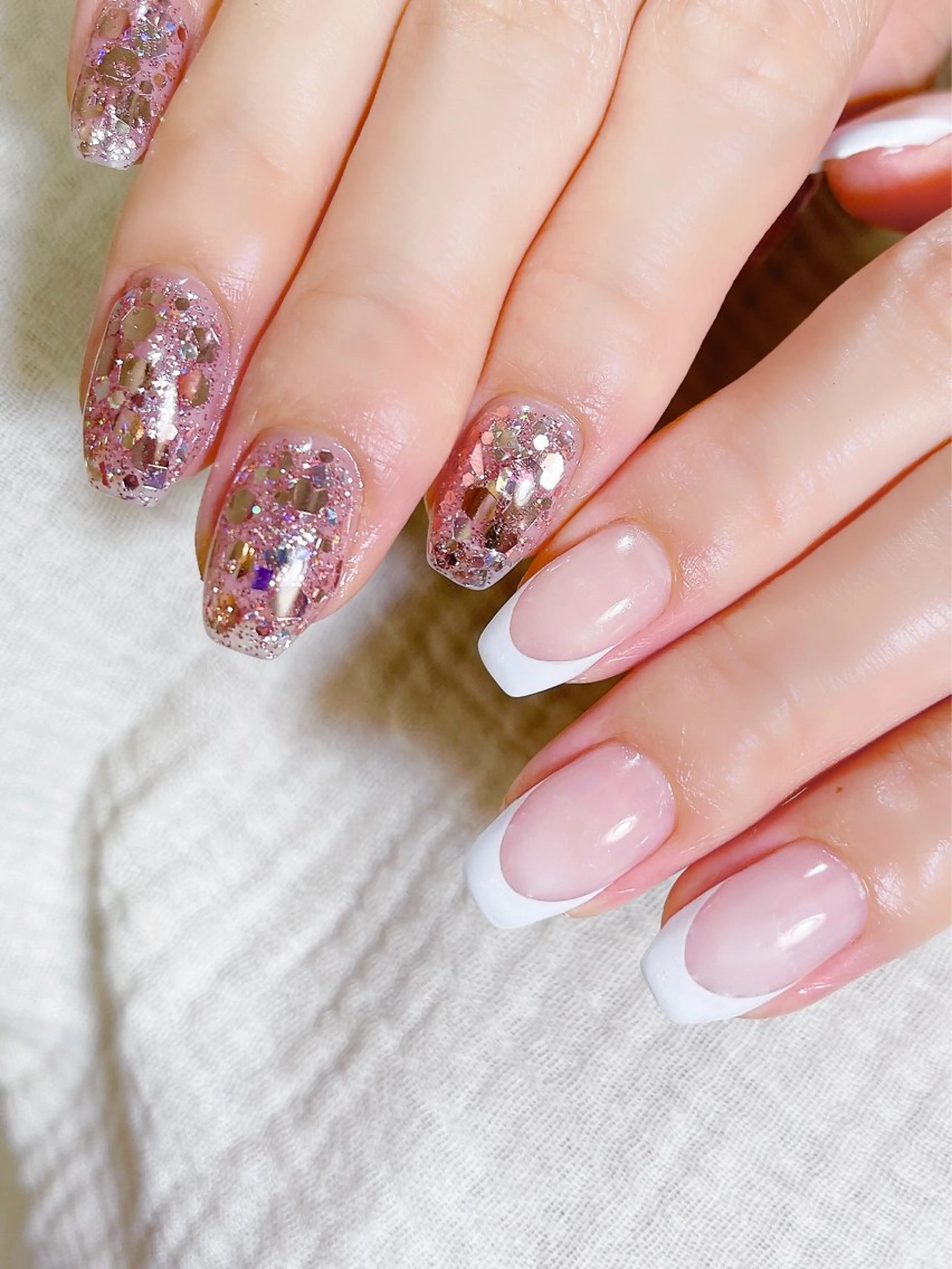 ネイル フレンチネイル ワンカラーネイル ハンドネイル nails by Mouのネイルデザイン