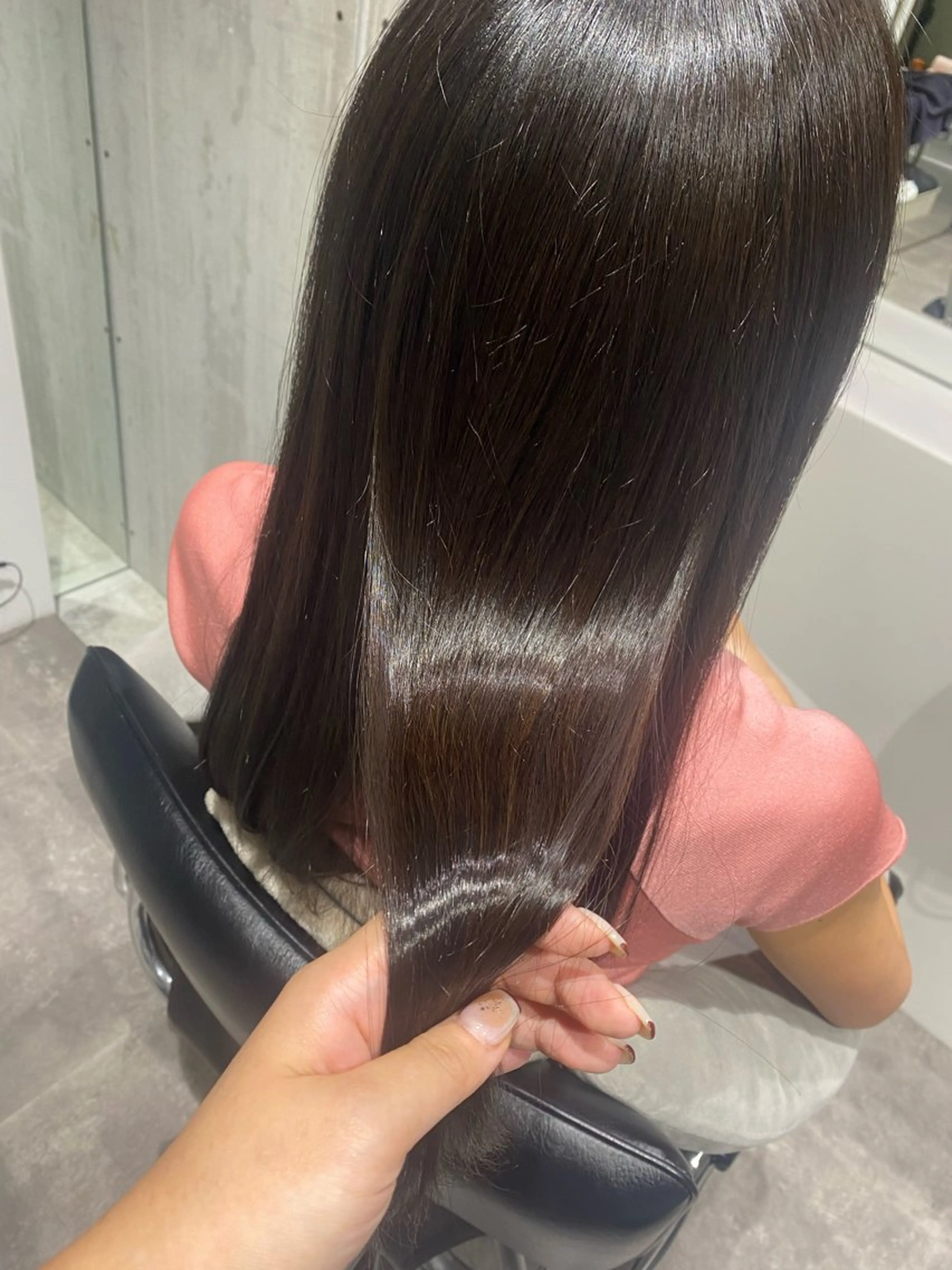 セミロング カラー 髪質改善/艶髪矯正 /長谷川なつみのヘアスタイル