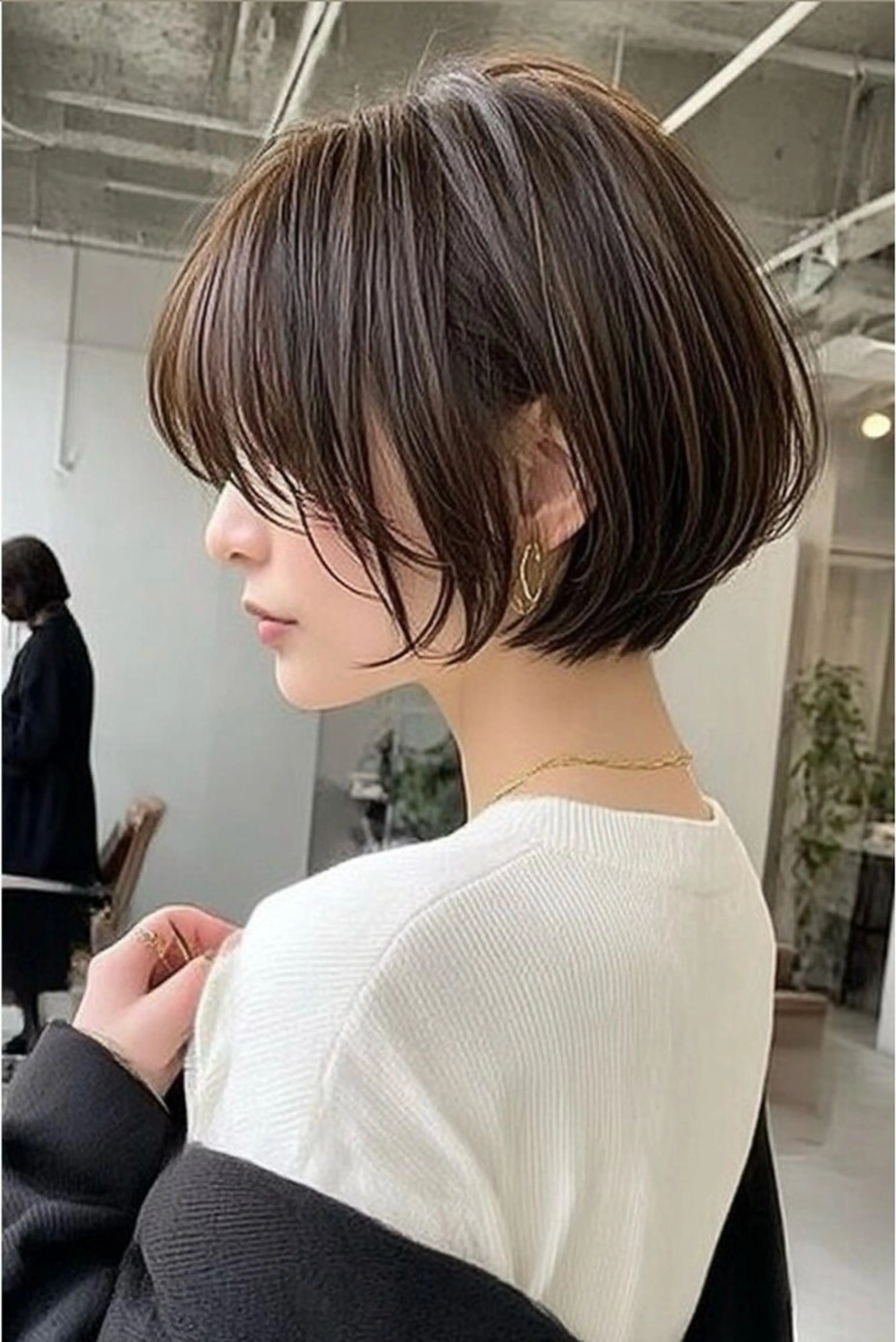 ショート カット ヘアカラー トリートメント ショートボブ/グラボ ブ松野和志のヘアスタイル