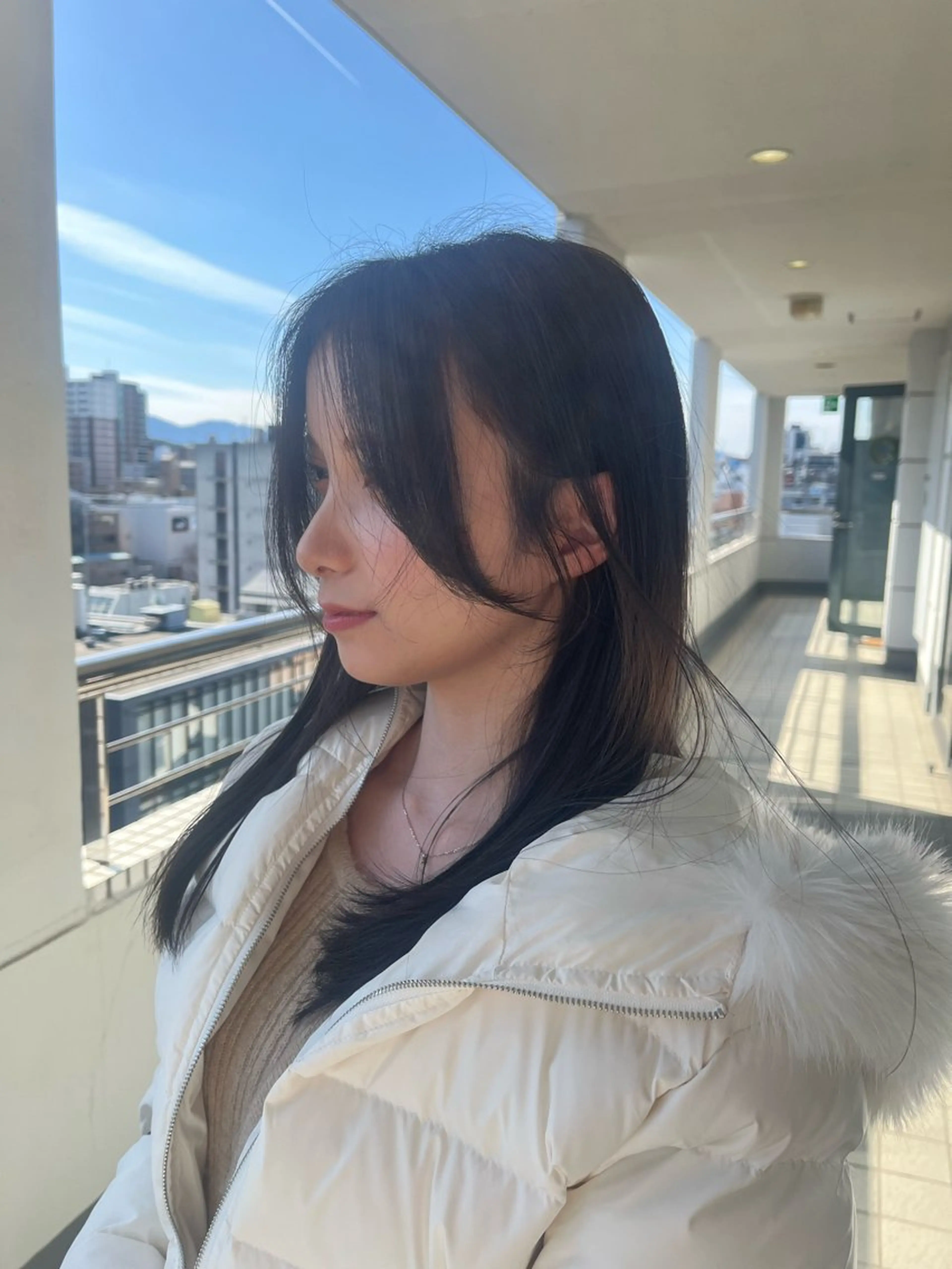 セミロング 顔周りカット カット ヘアカラー トリートメント 髪質改善×ブリーチ 無しWカラー🫧天神のヘアスタイル