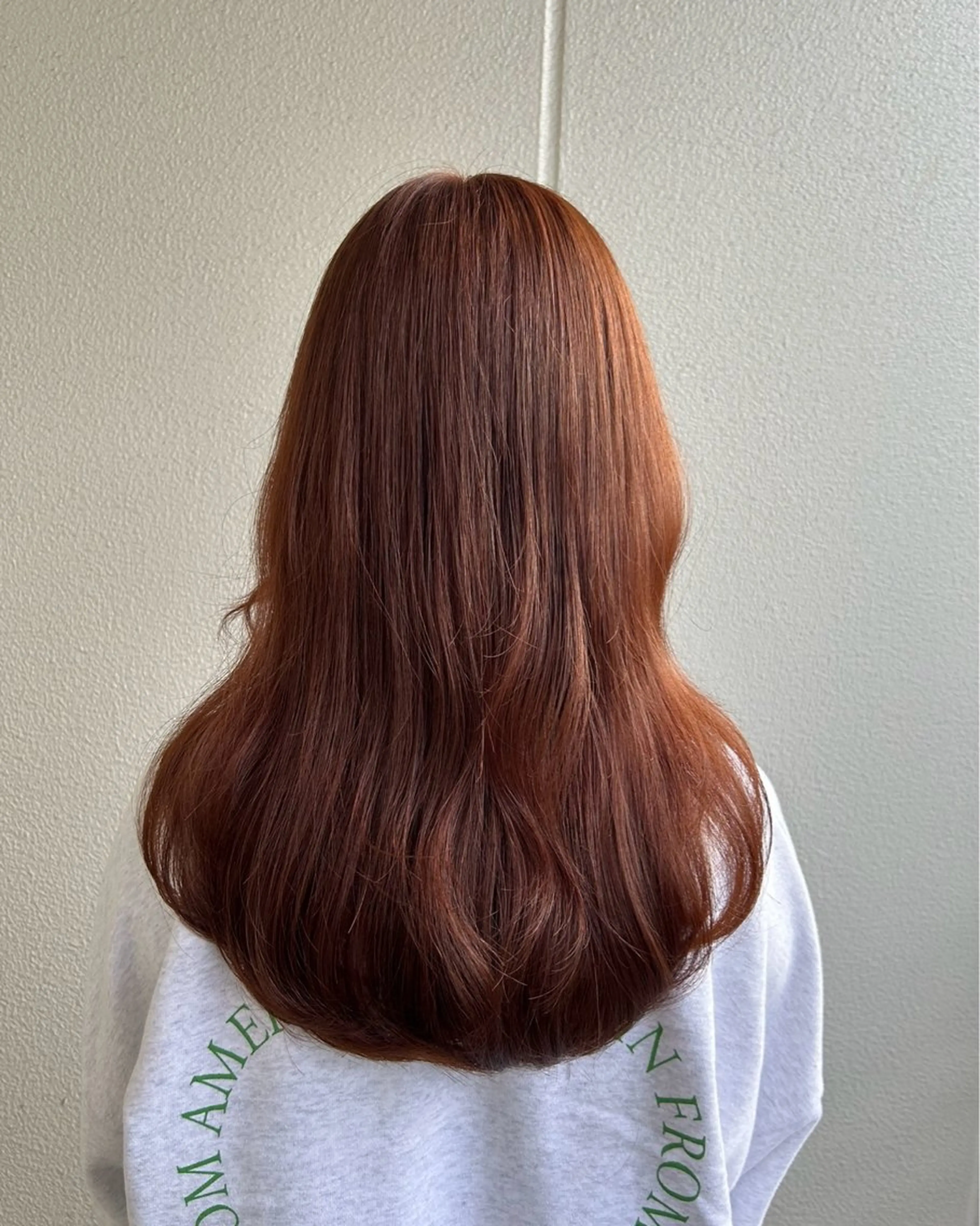 ロング カラー ブラウンカラー オレンジ オレンジブラウン 《暖色/韓国hair 》🇰🇷桑原ユキネのヘアスタイル