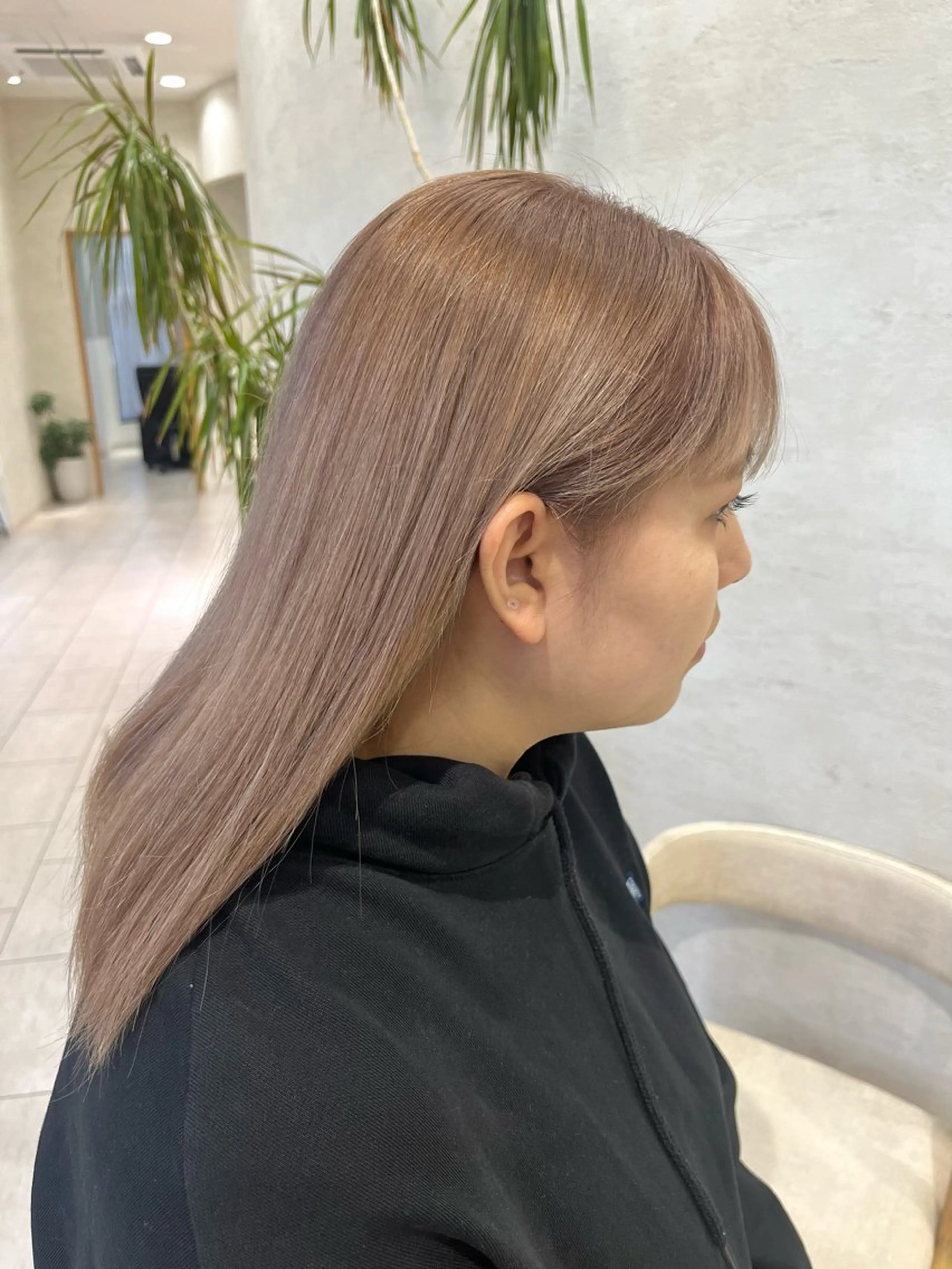 🤍カット+透明感アドミオカラー+3step髪質改善🤍の写真