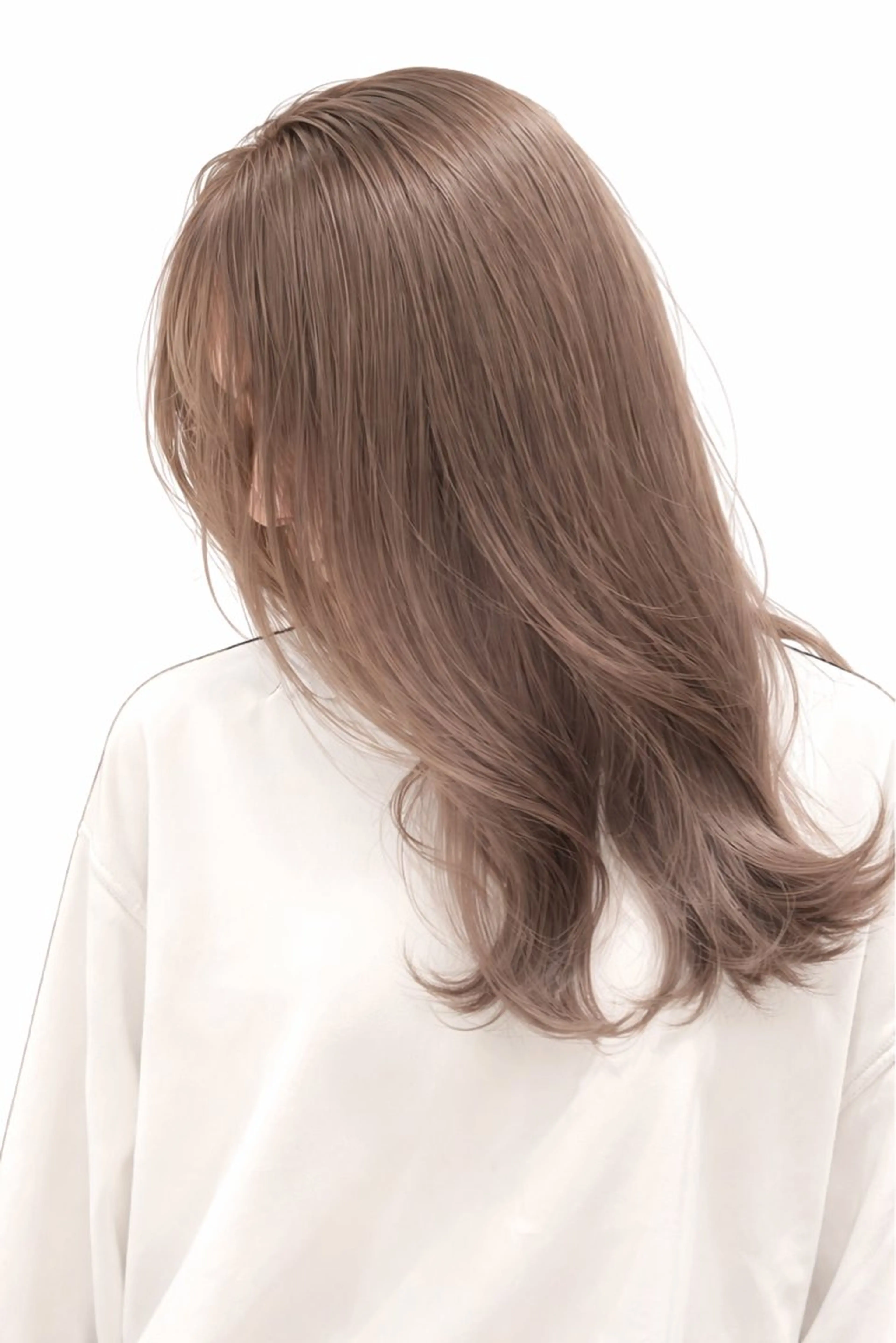 ミディアム カラー ベージュカラー ブリーチ ブロンド ケアブリーチ 透明感カラー カット ヘアカラー トリートメント 新宿/韓国ボブ/ レイヤーボブしょうごのヘアスタイル