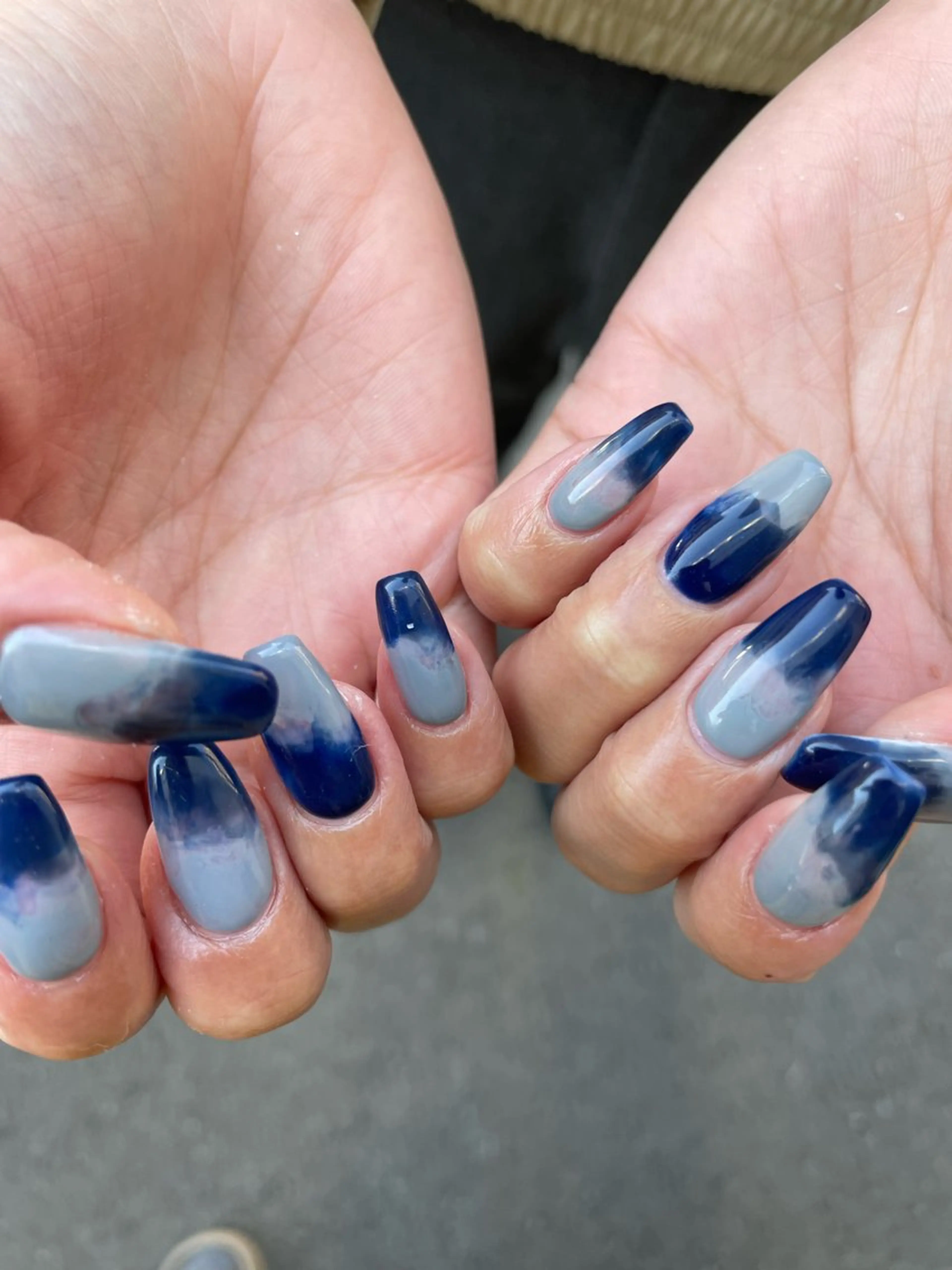 ネイル アートネイル 韓国ネイル ニュアンスネイル オフィスネイル シンプルネイル MH_ Nailのネイルデザイン