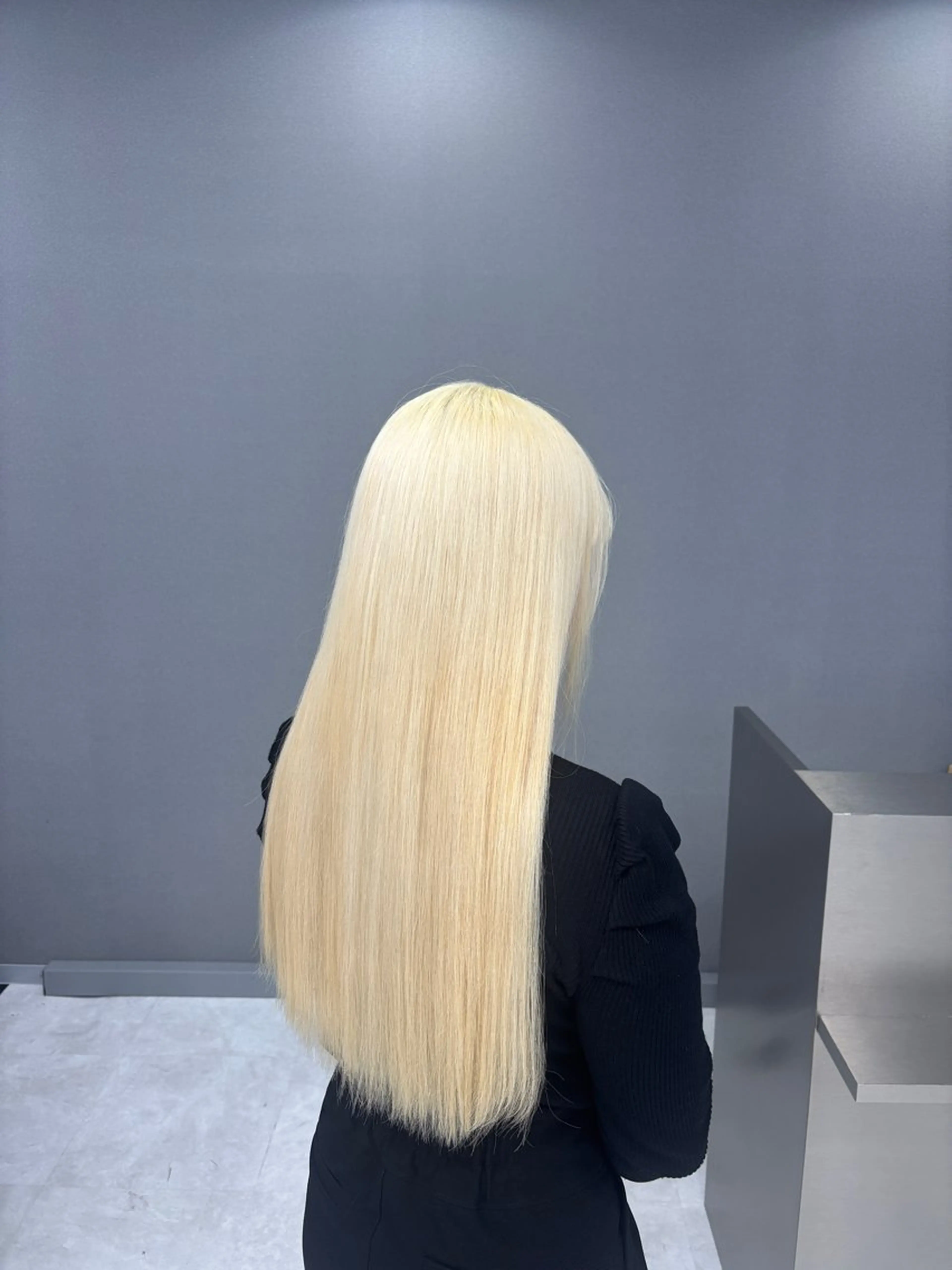 ロング カラー ハッシュカット/ ミルクティー/ みうのヘアスタイル