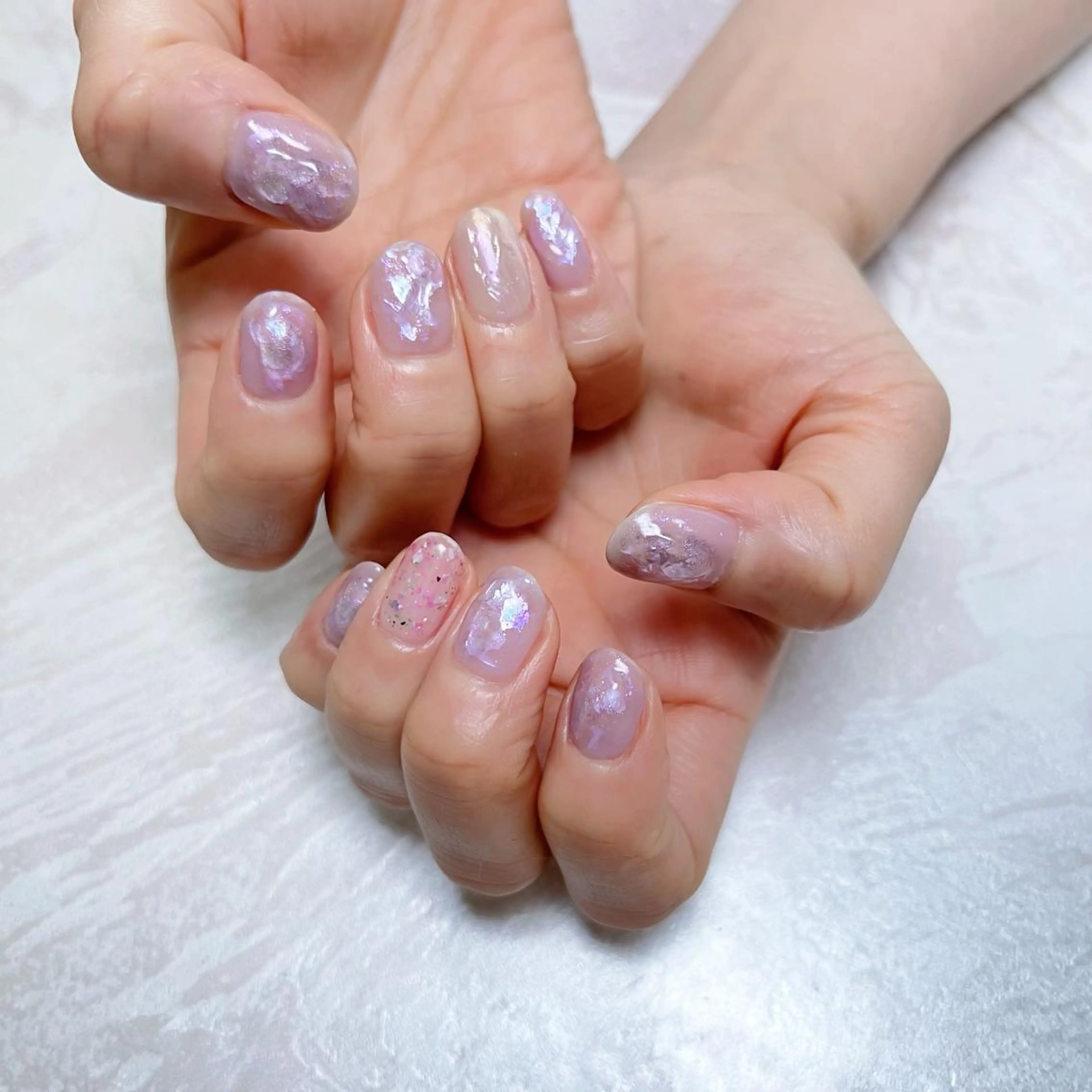 ネイル ニュアンスネイル ショートネイル gemickle nailのネイルデザイン