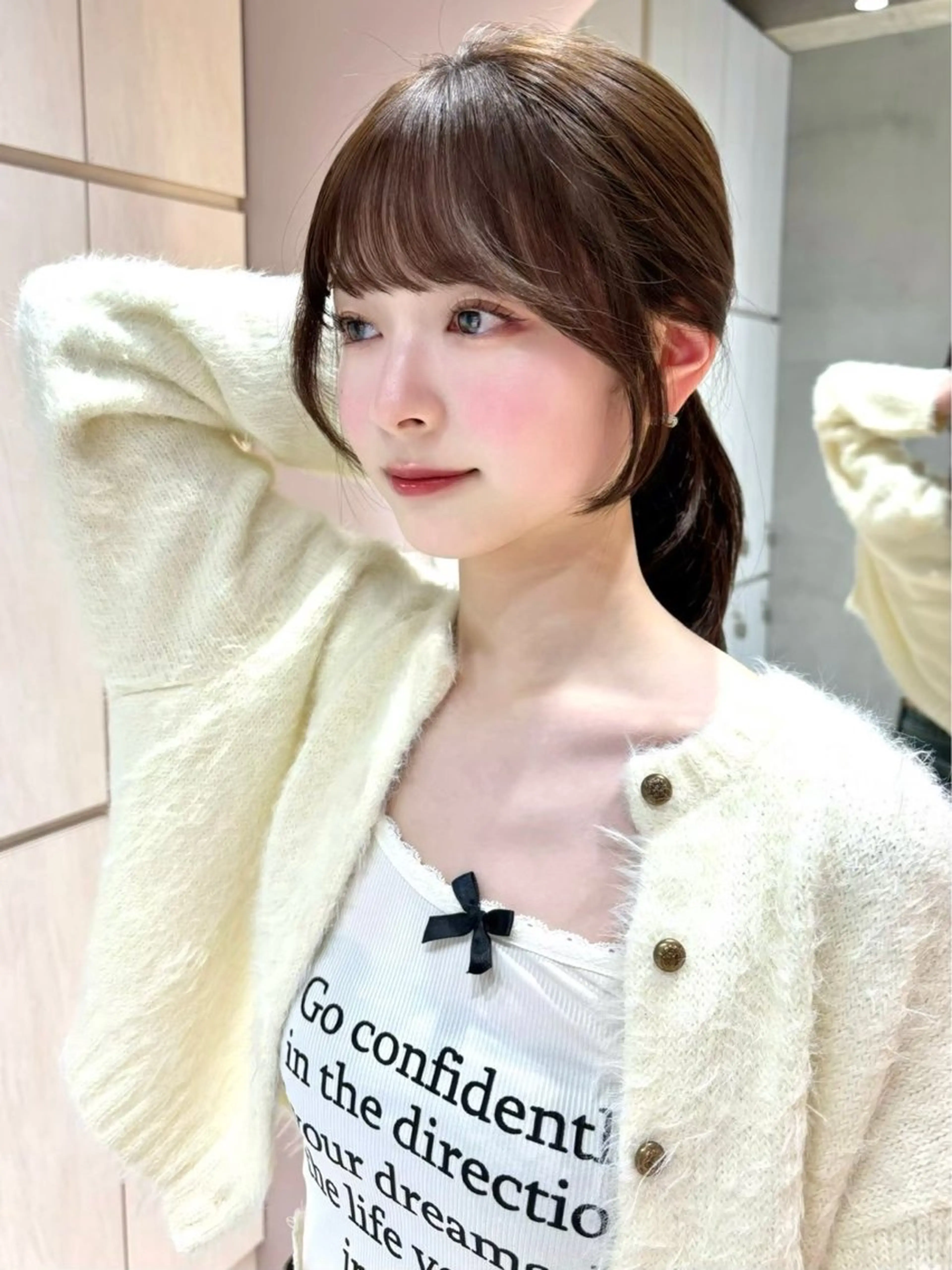 ロング カラー カット 縮毛矯正 トリートメント ヘアセット 大宮‎🩵縮毛矯正 レイヤー　佐藤和のヘアスタイル