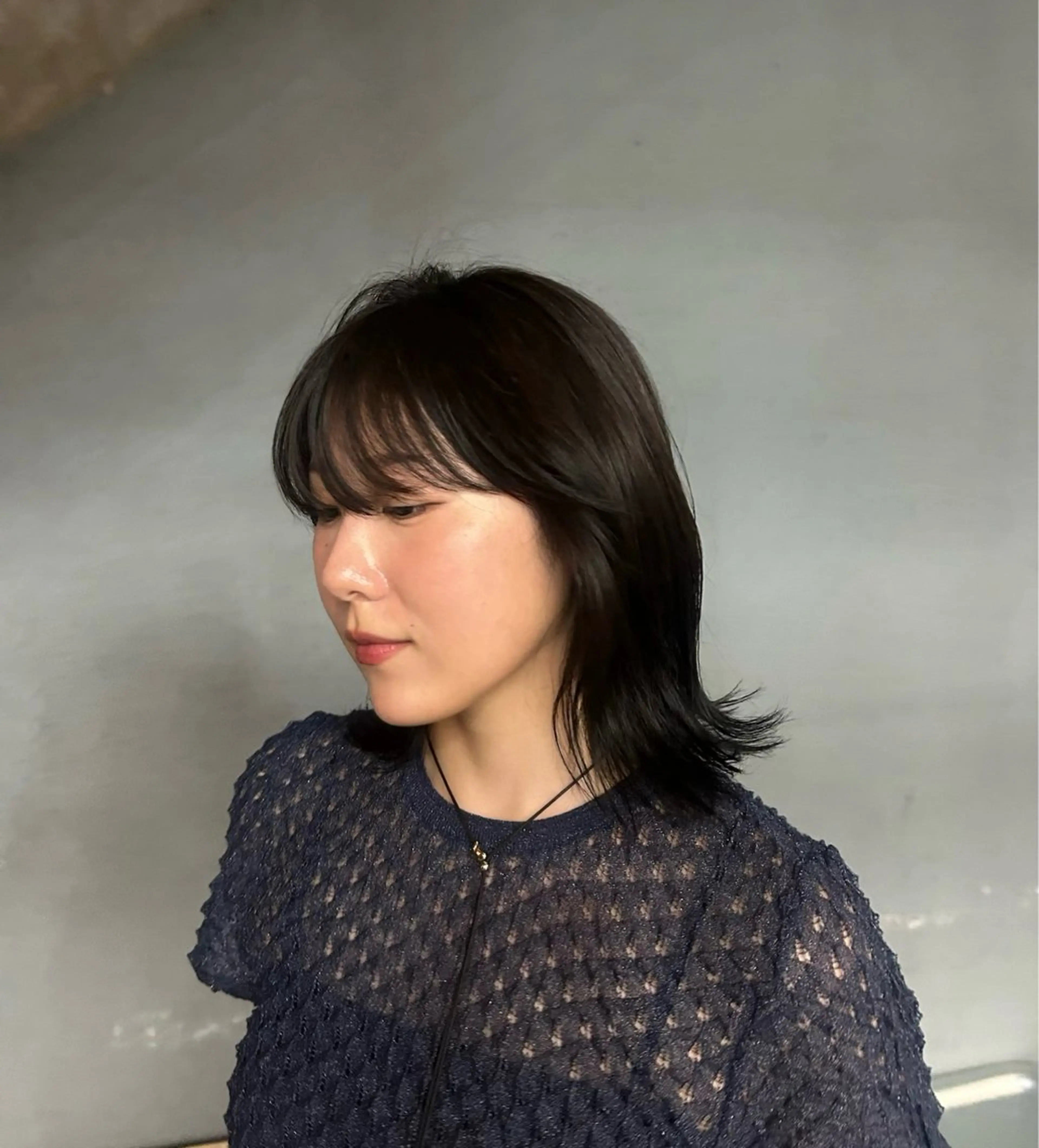 ミディアム カラー akari 🩵のヘアスタイル