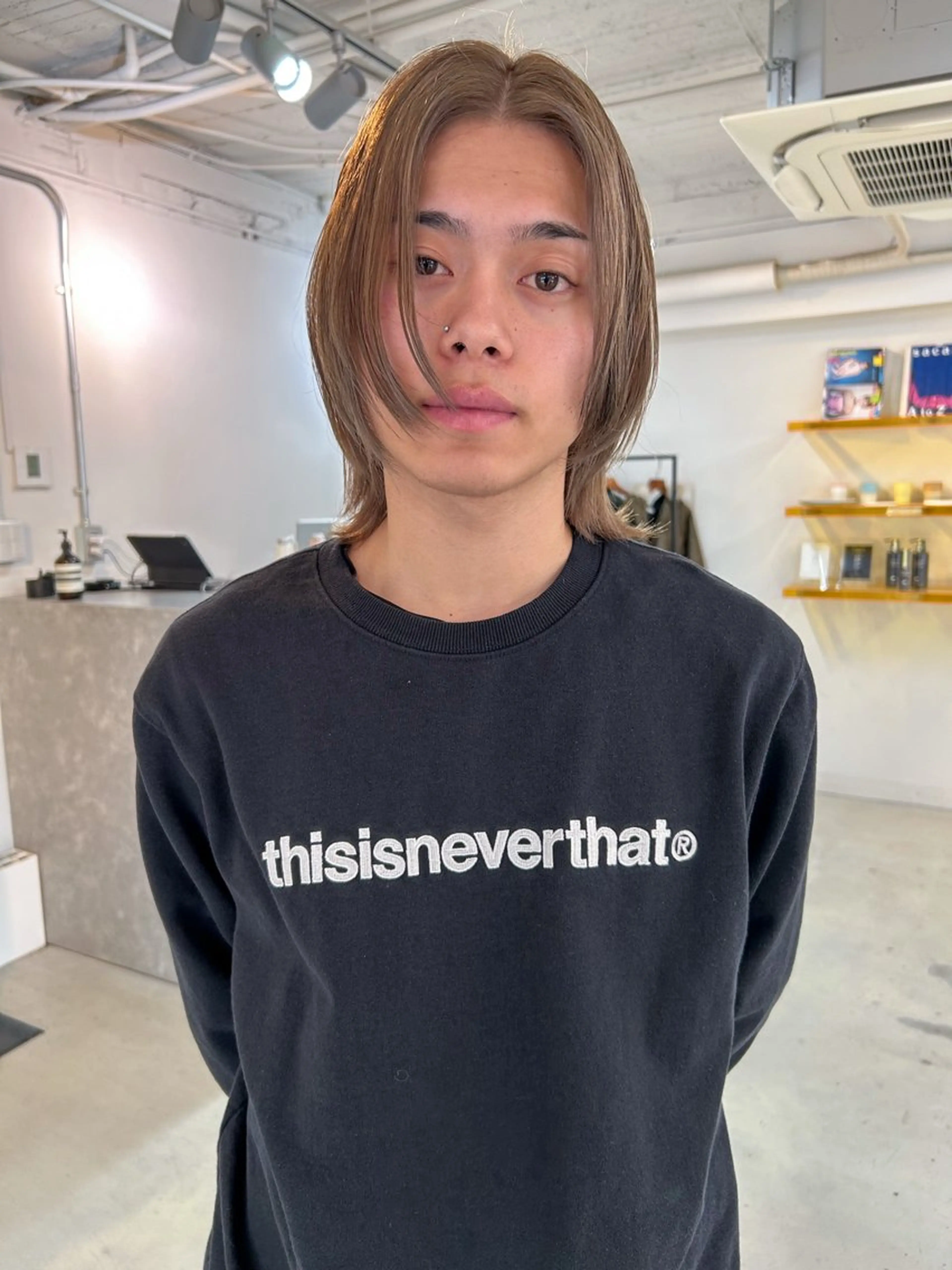 カラー ベージュカラー ヘアカラー 心斎橋/ボブカット /りくのヘアスタイル