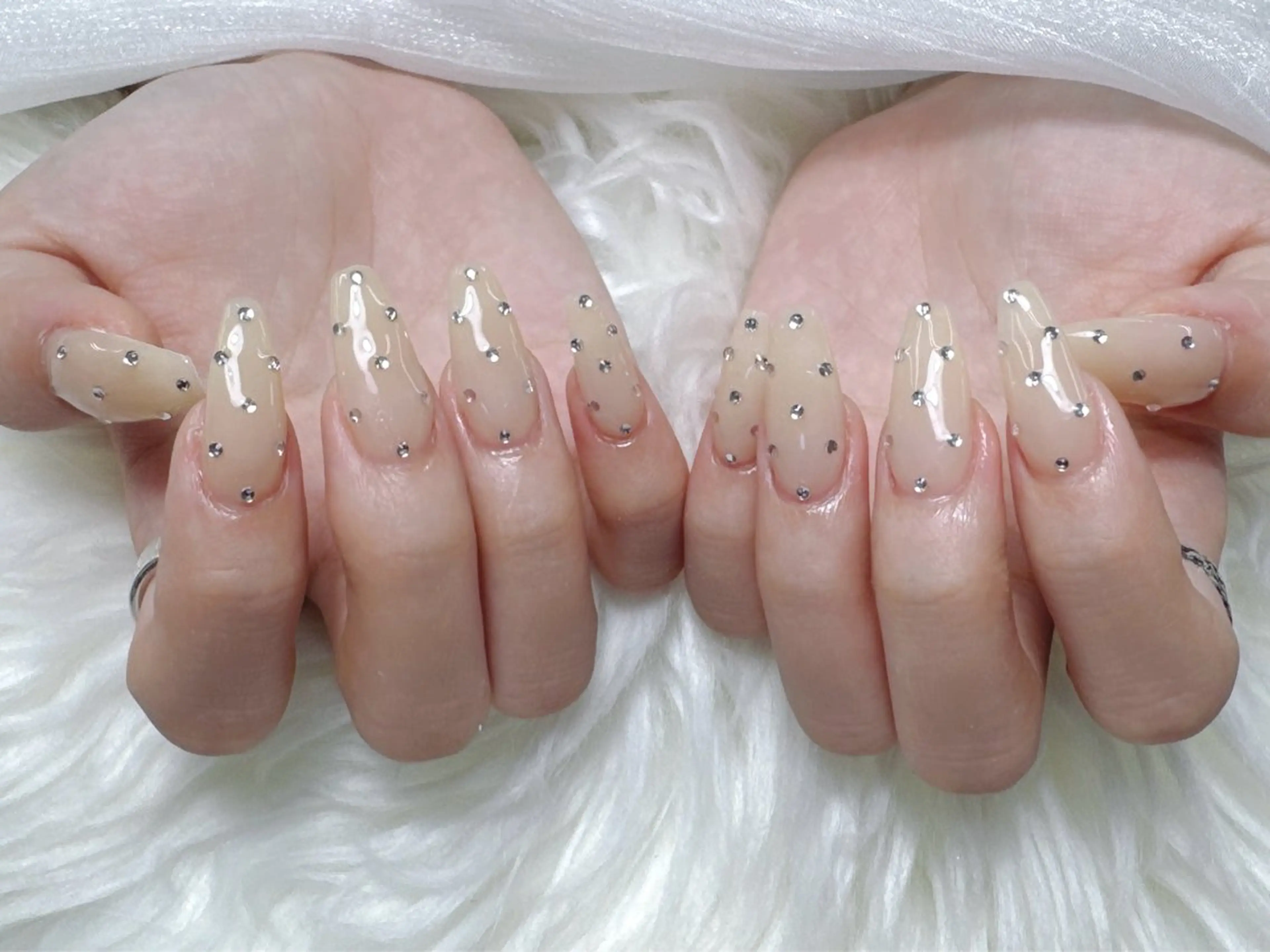 ネイル フレンチネイル グラデーション 韓国ネイル マグネットネイル ミラーネイル ハンドネイル ハンドケア Hara Nail 【持ち込みOK】のネイルデザイン