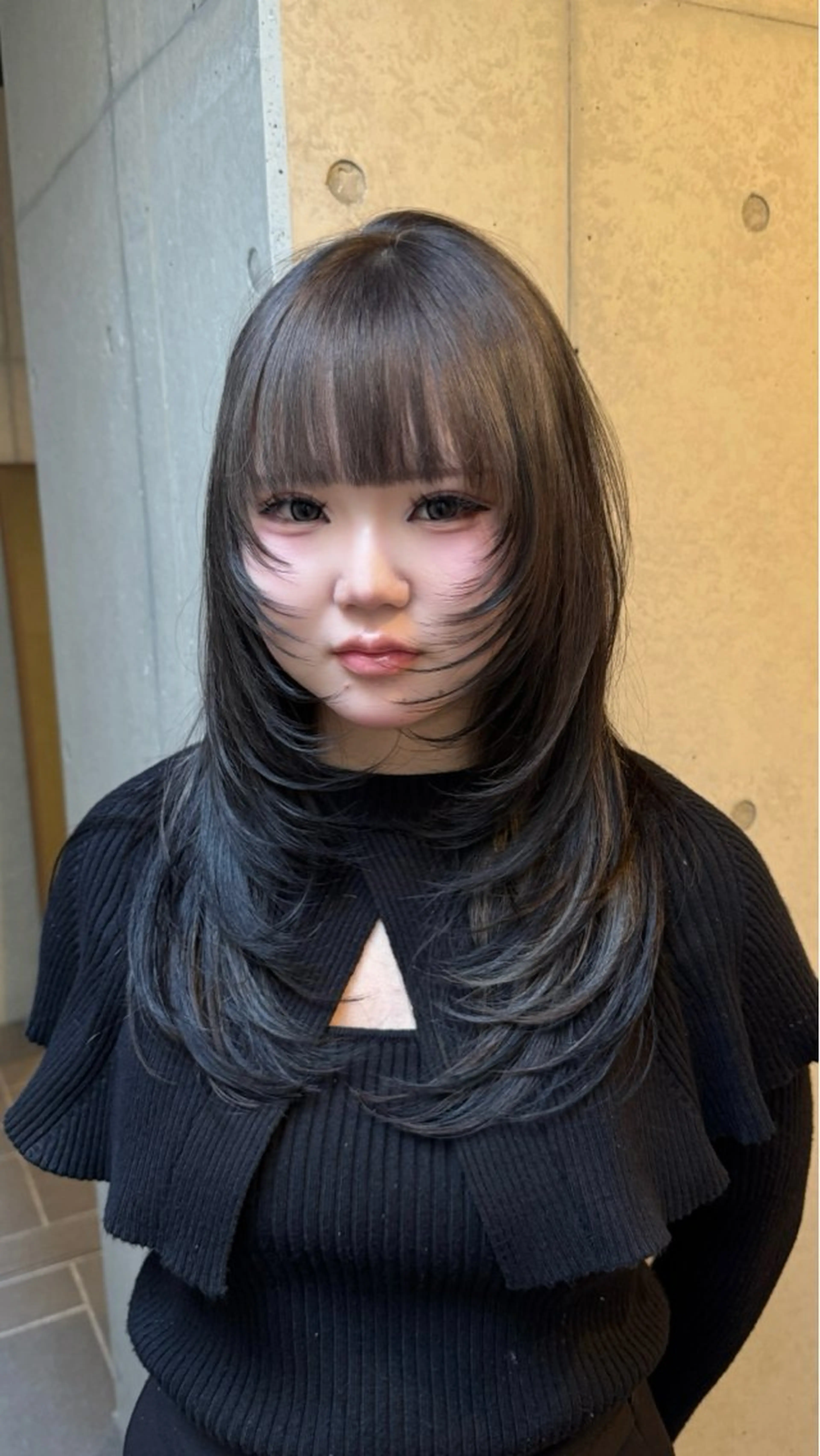 ロング カラー カット ヘアカラー だいち/ブリーチ/ レイヤーカットのヘアスタイル