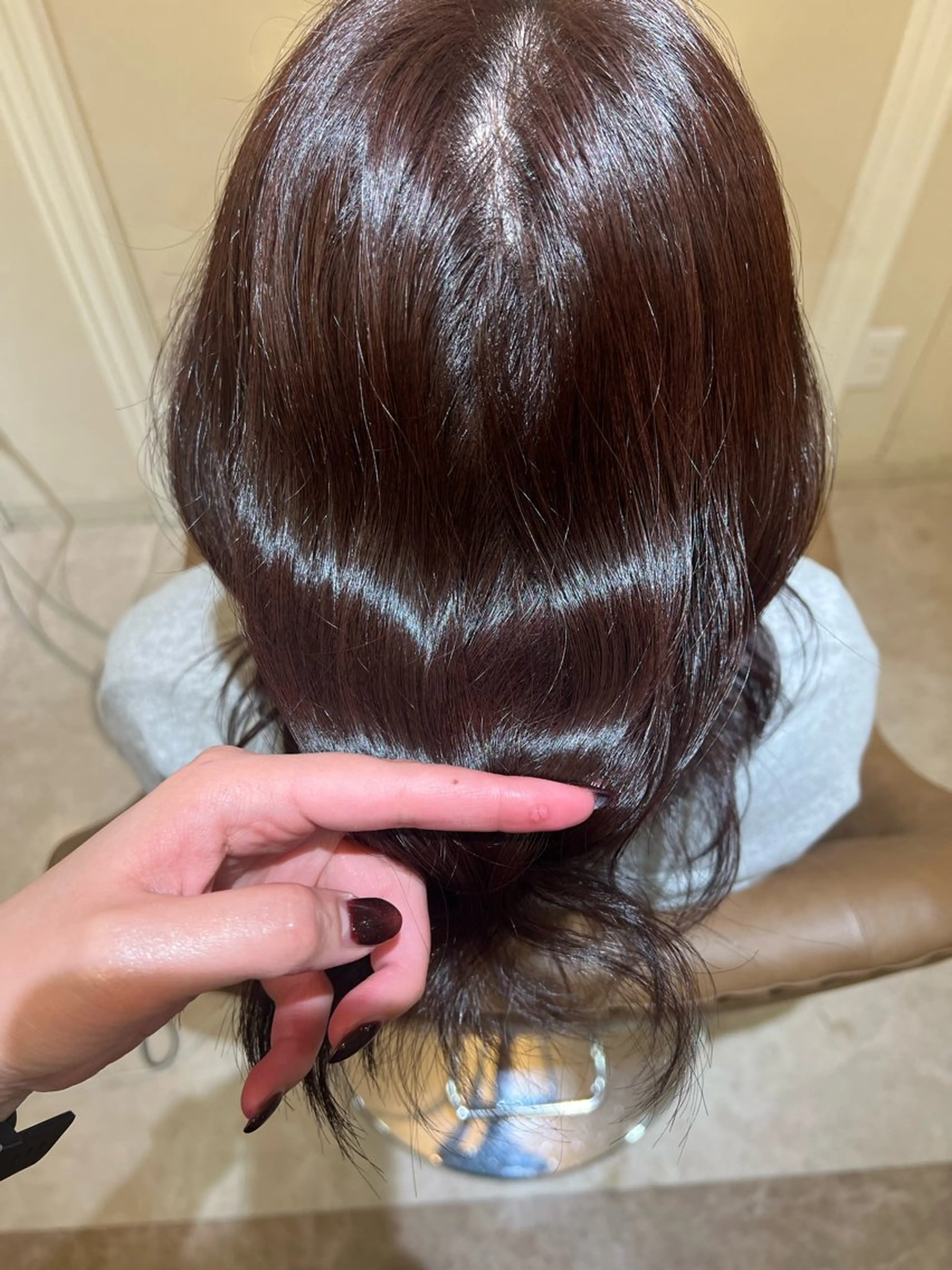 ミディアム カット ヘアカラー トリートメント MIKU ショートモデル募集のヘアスタイル