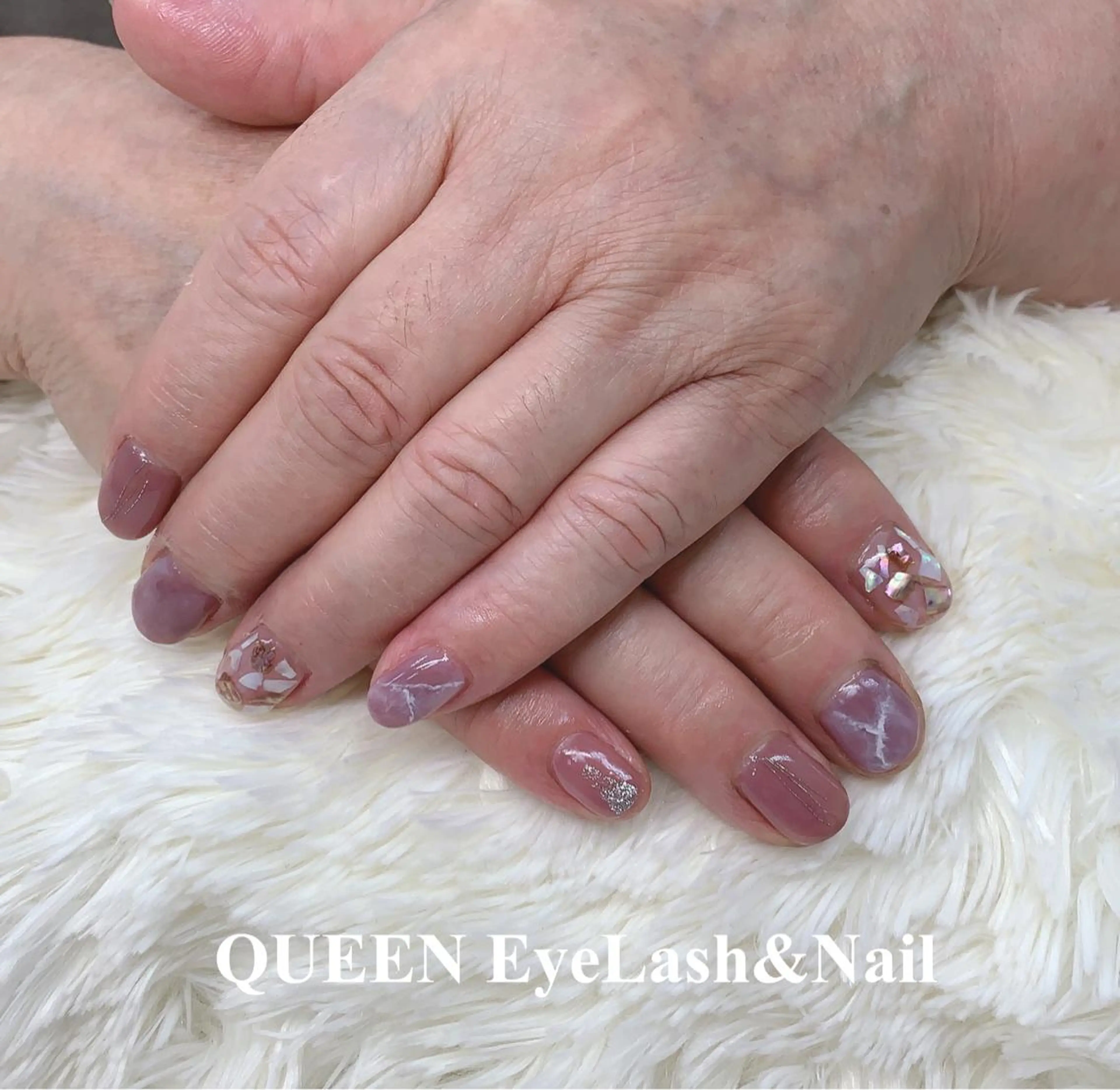 ミディアム カラー ネイル ハンドネイル Bloom Nail 桜井のネイルデザイン